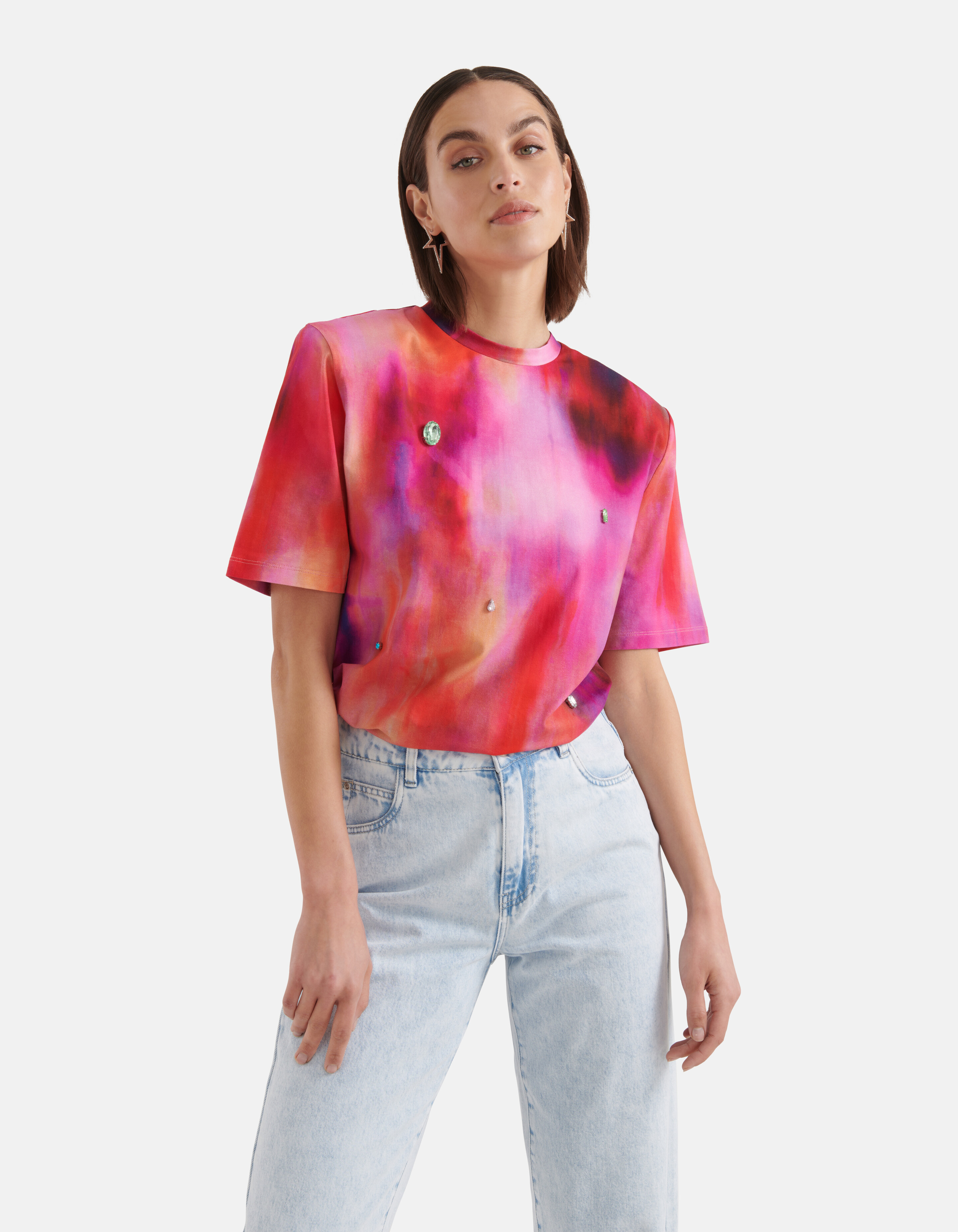 Farbiges Tie-Dye-T-Shirt SHOEBY WOMEN