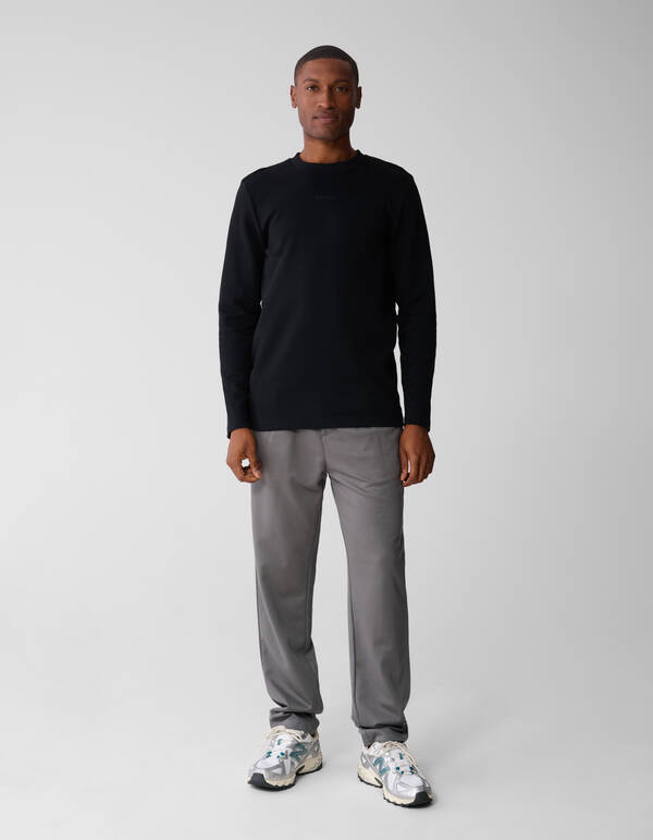 Studio Langarm-T-Shirt Schwarz SHOEBY MEN