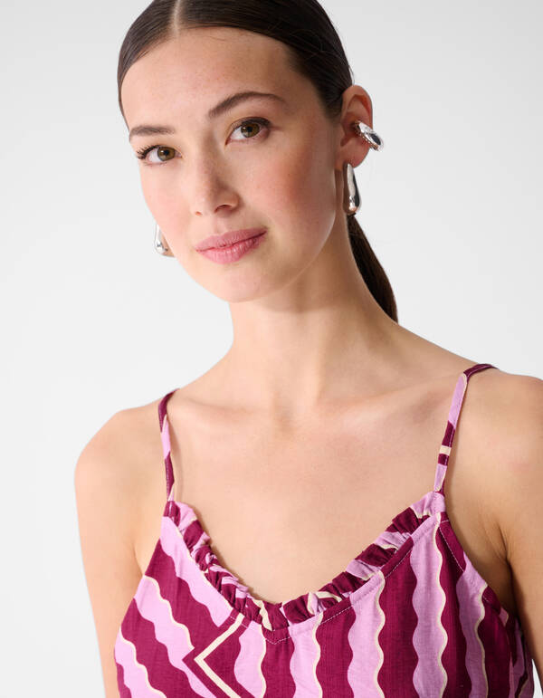 Singlet mit Wellenmuster Rosa/Lila SHOEBY WOMEN