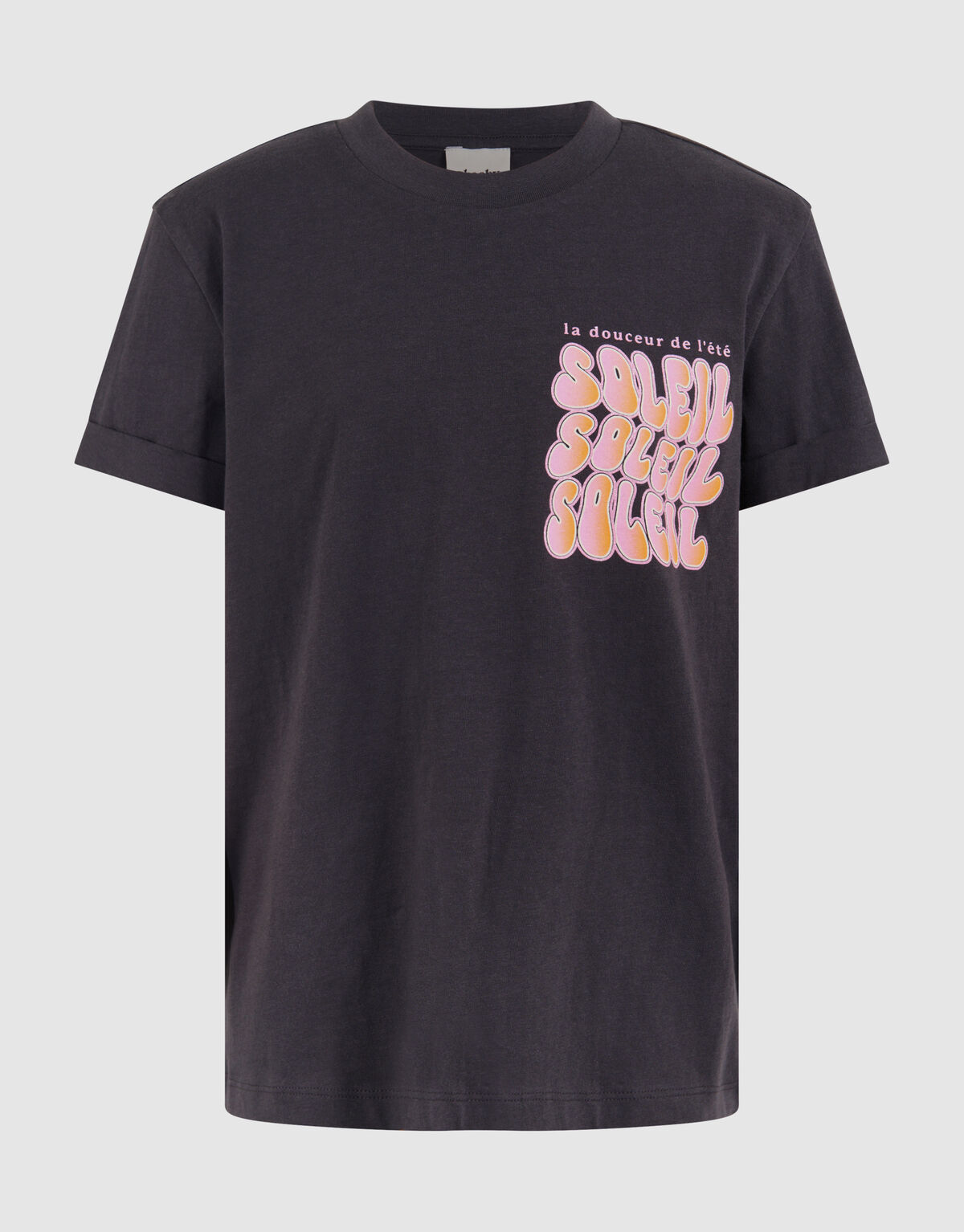 Soleil Artwork T-shirt Dunkelgrau SHOEBY GIRLS