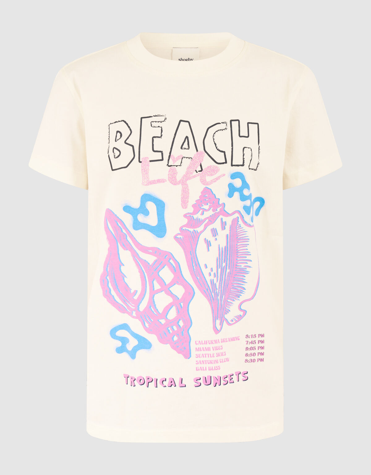 Strand Artwork T-shirt Off White SHOEBY GIRLS