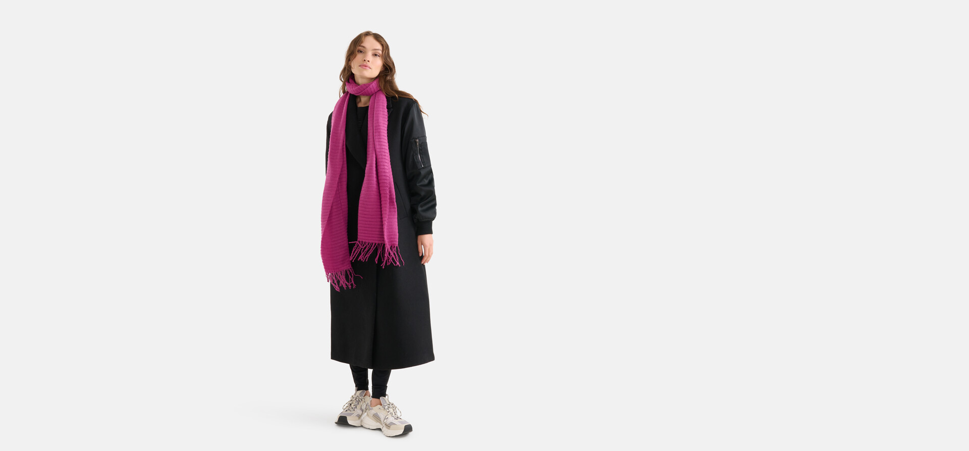 Strukturierter Schal Lila SHOEBY ACCESSOIRES