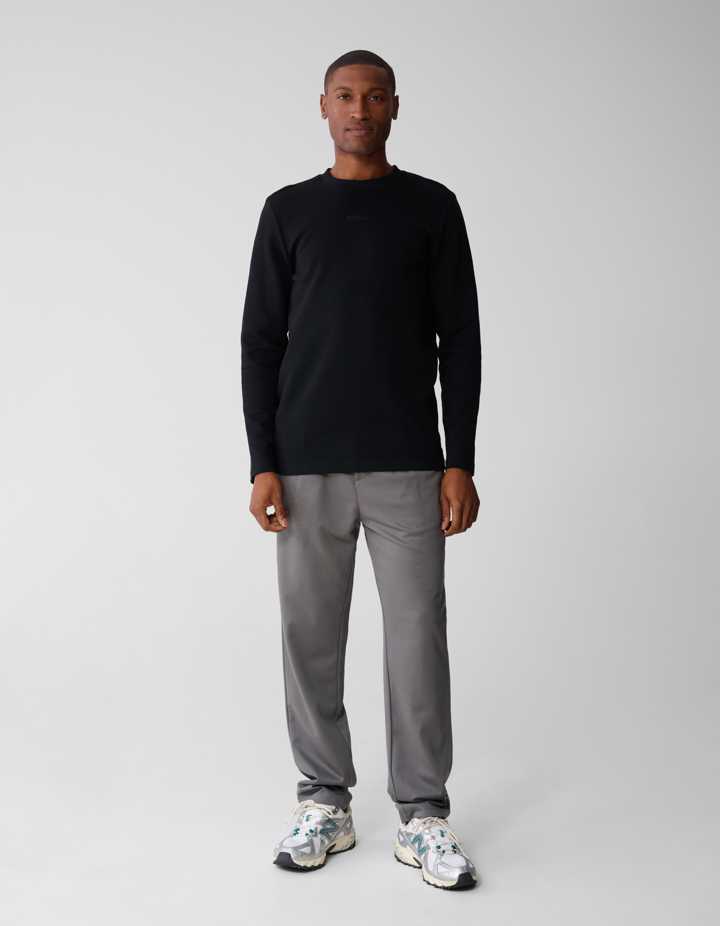 Studio Struktur T-Shirt Schwarz SHOEBY MEN