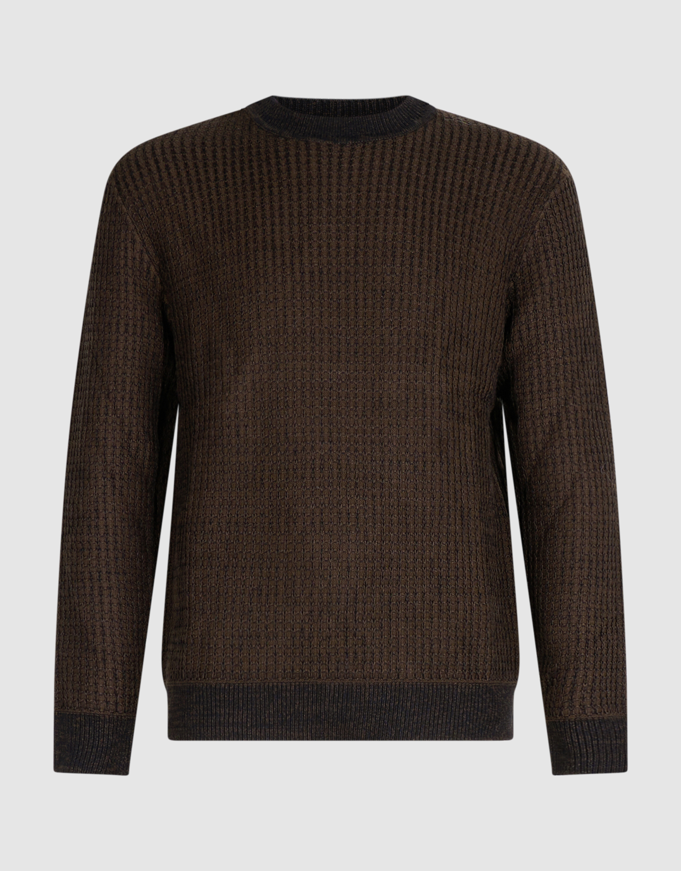 Waffel Strickpullover Mit Rundhalsausschnitt Dunke SHOEBY MEN