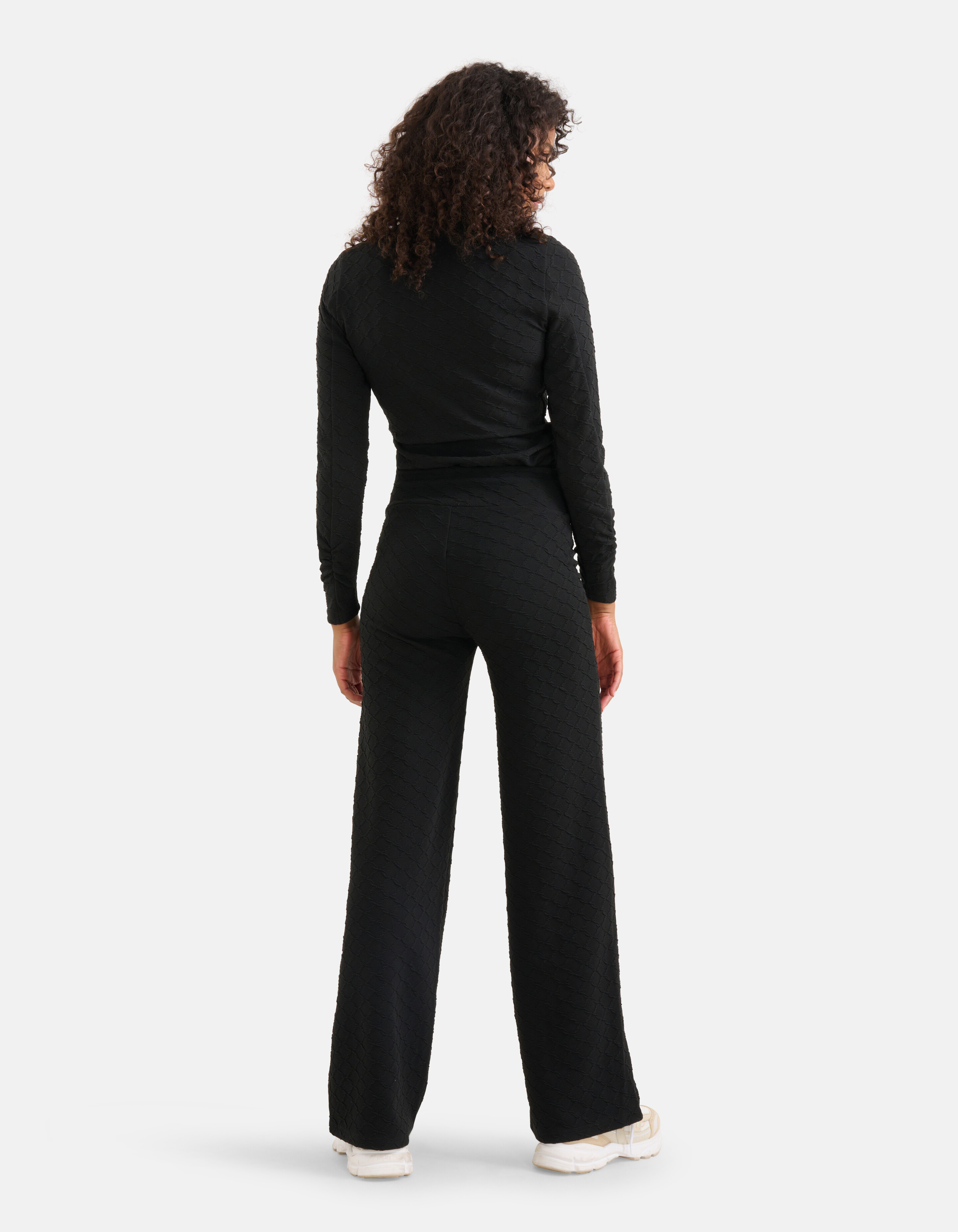 Structure Hose mit weitem Bein Schwarz SHOEBY WOMEN