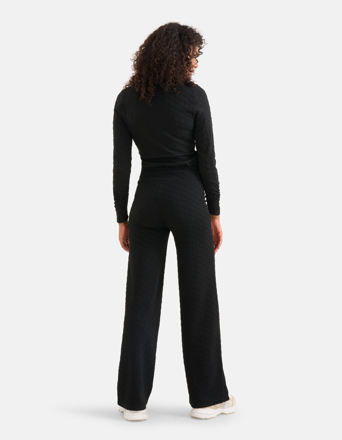 Structure Hose mit weitem Bein Schwarz SHOEBY WOMEN