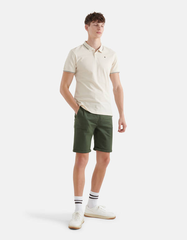 Jog Denim Short Olivgrün SHOEBY MEN