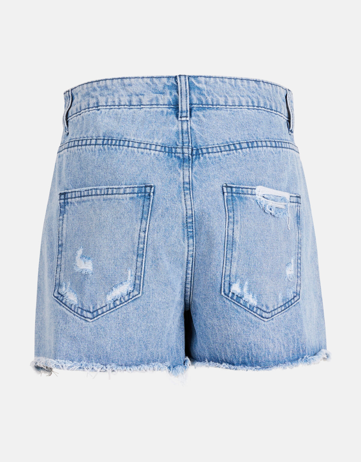 Destroyed Denim Short Blau SHOEBY WOMEN