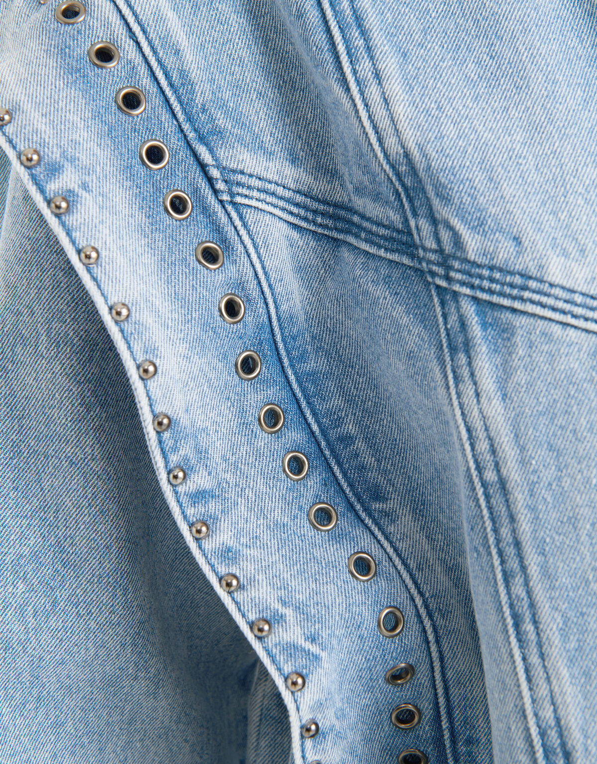 Zerst&ouml;rte Denim-Jacke Blau von Nicolette SHOEBY WOMEN