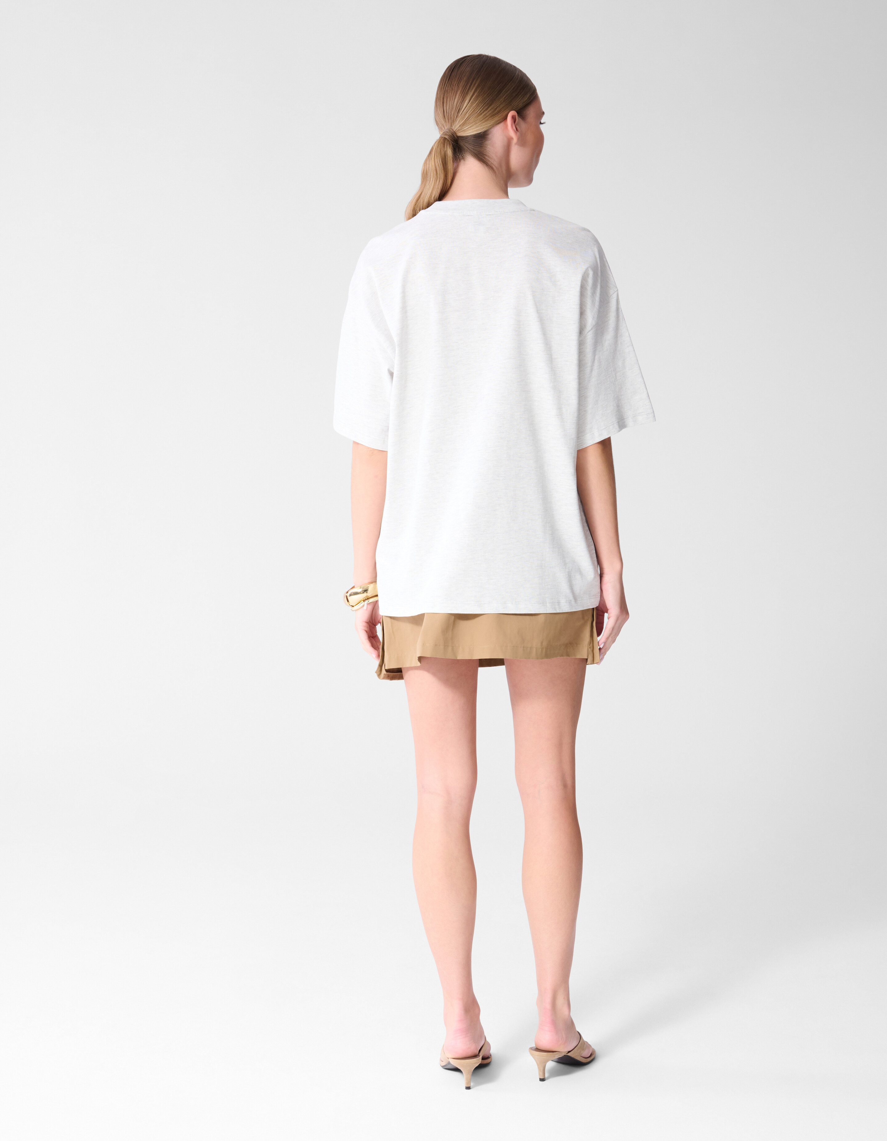 Magazin Artwork T-Shirt Hellgrau SHOEBY WOMEN