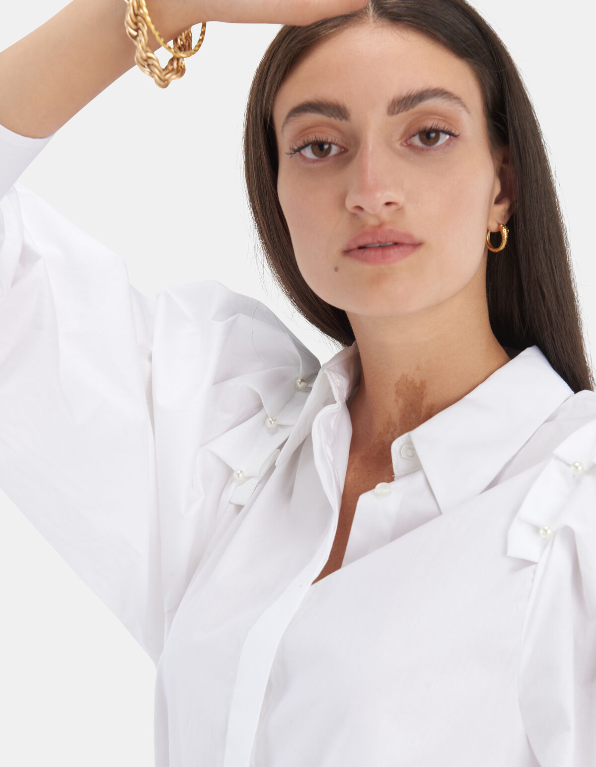 Popeline Bluse von Fred van Leer EKSEPT