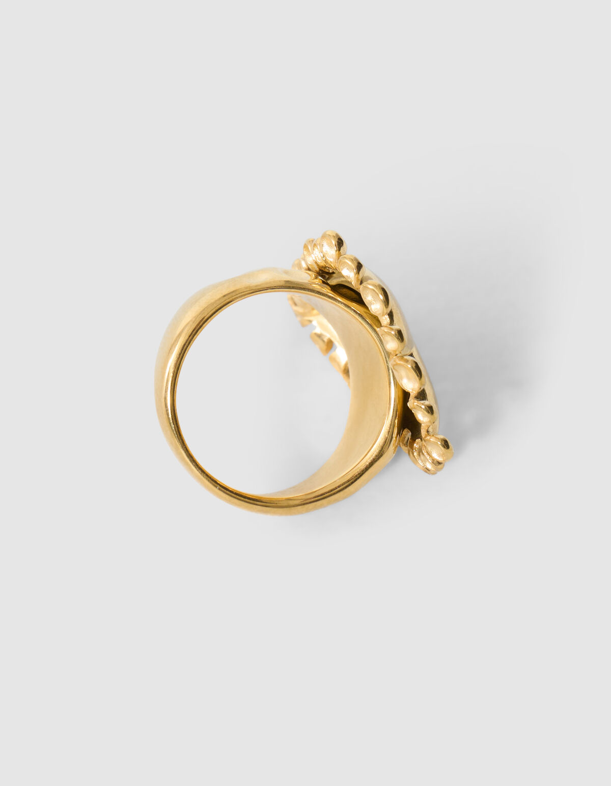 Dotted Heart Ring Gold SHOEBY ACCESSOIRES