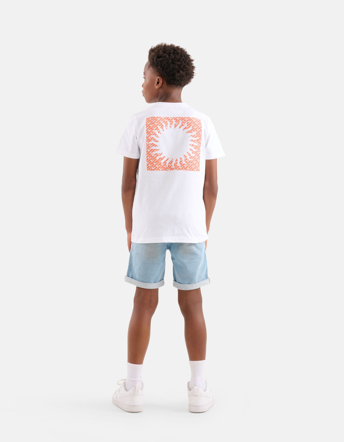 Stickerei-T-Shirt Weiß SHOEBY BOYS