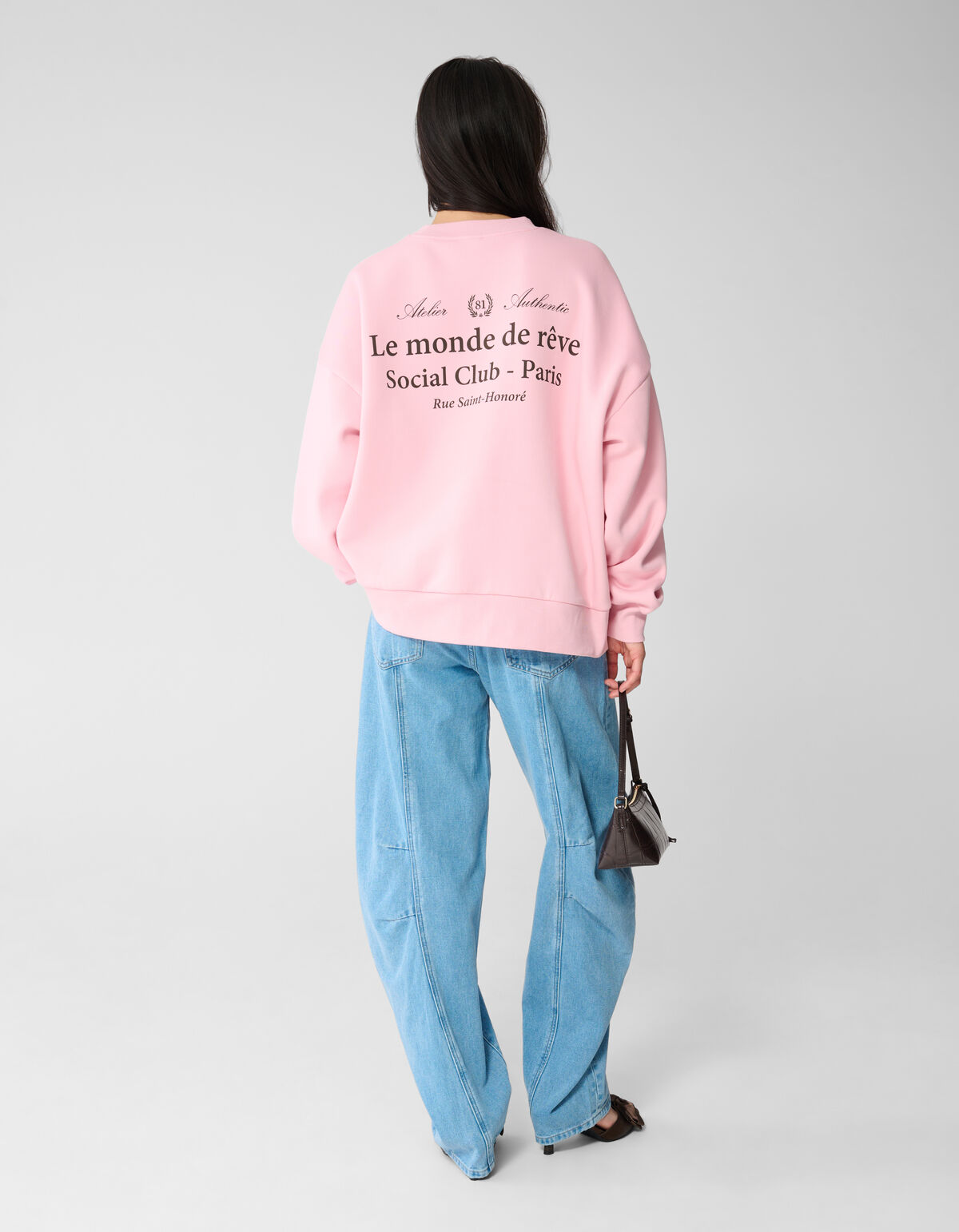 Social Club Artwork Pullover Rosa SHOEBY WOMEN