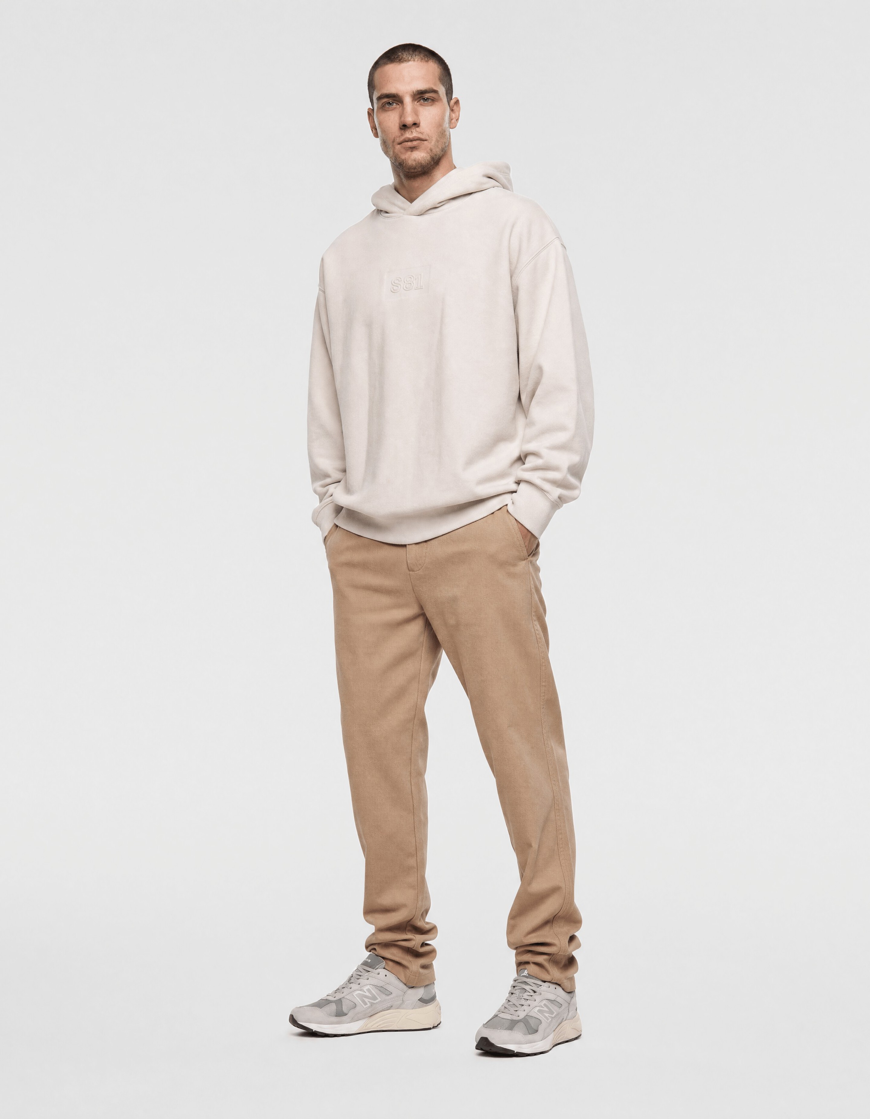 Keper Structuur Broek Lichtbruin SHOEBY MEN