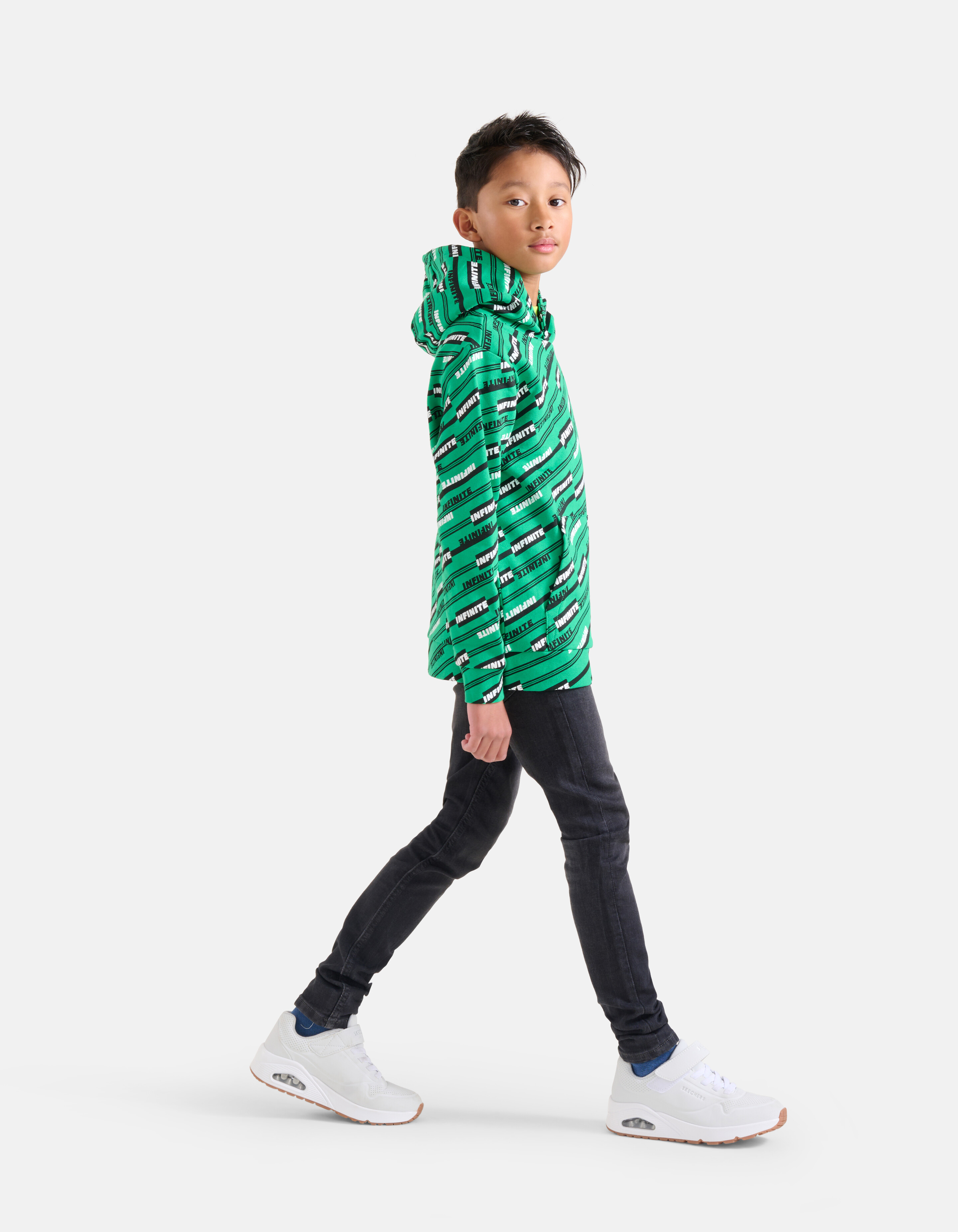 Text Hoodie Grün SHOEBY BOYS
