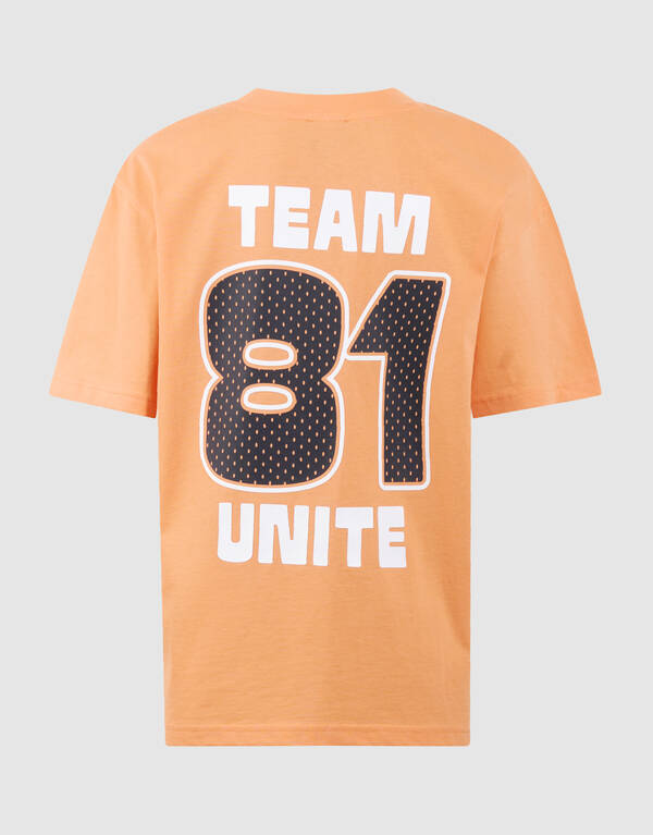 Team Unite Artwork T-Shirt Orange SHOEBY BOYS