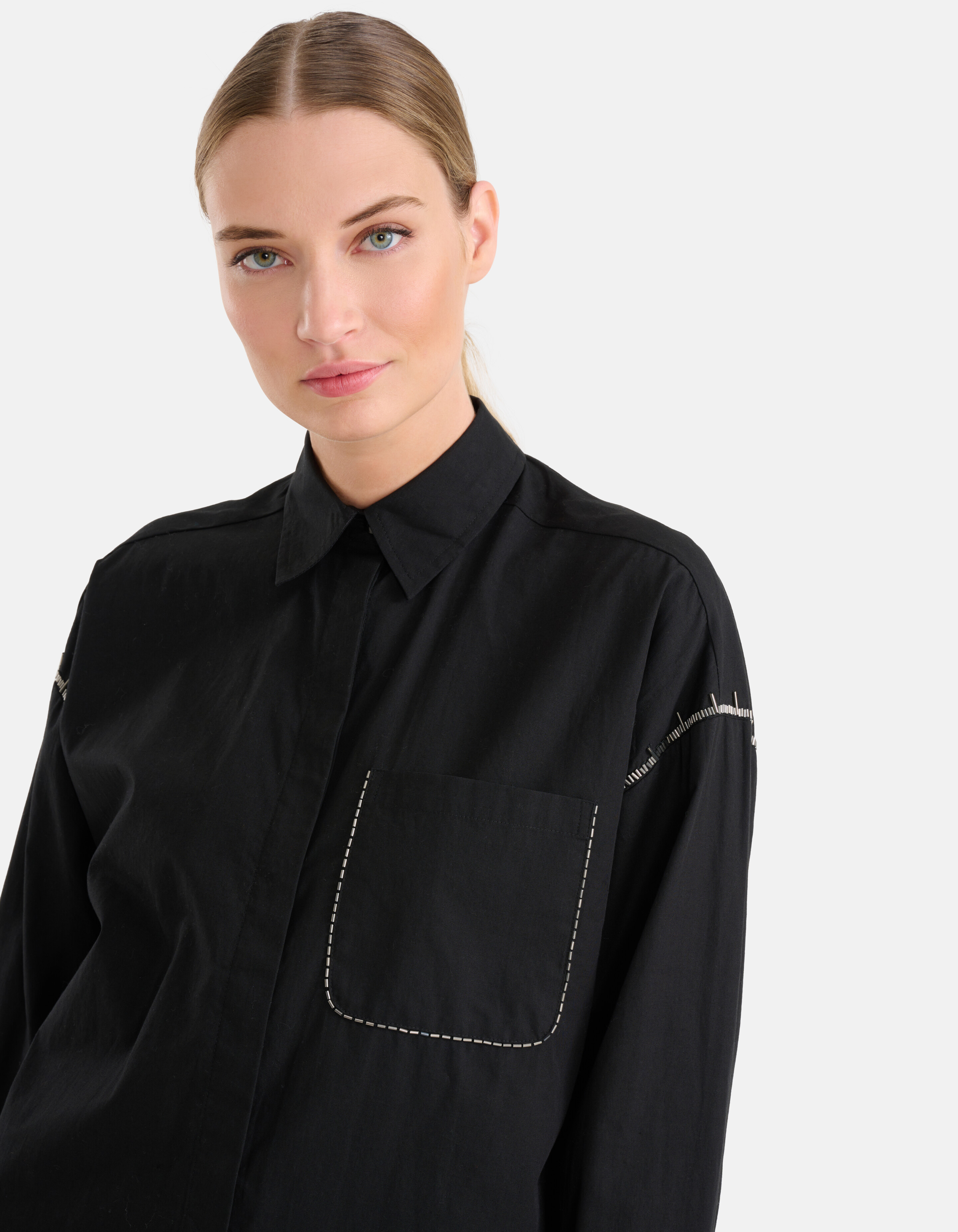 Strassbluse Schwarz SHOEBY WOMEN