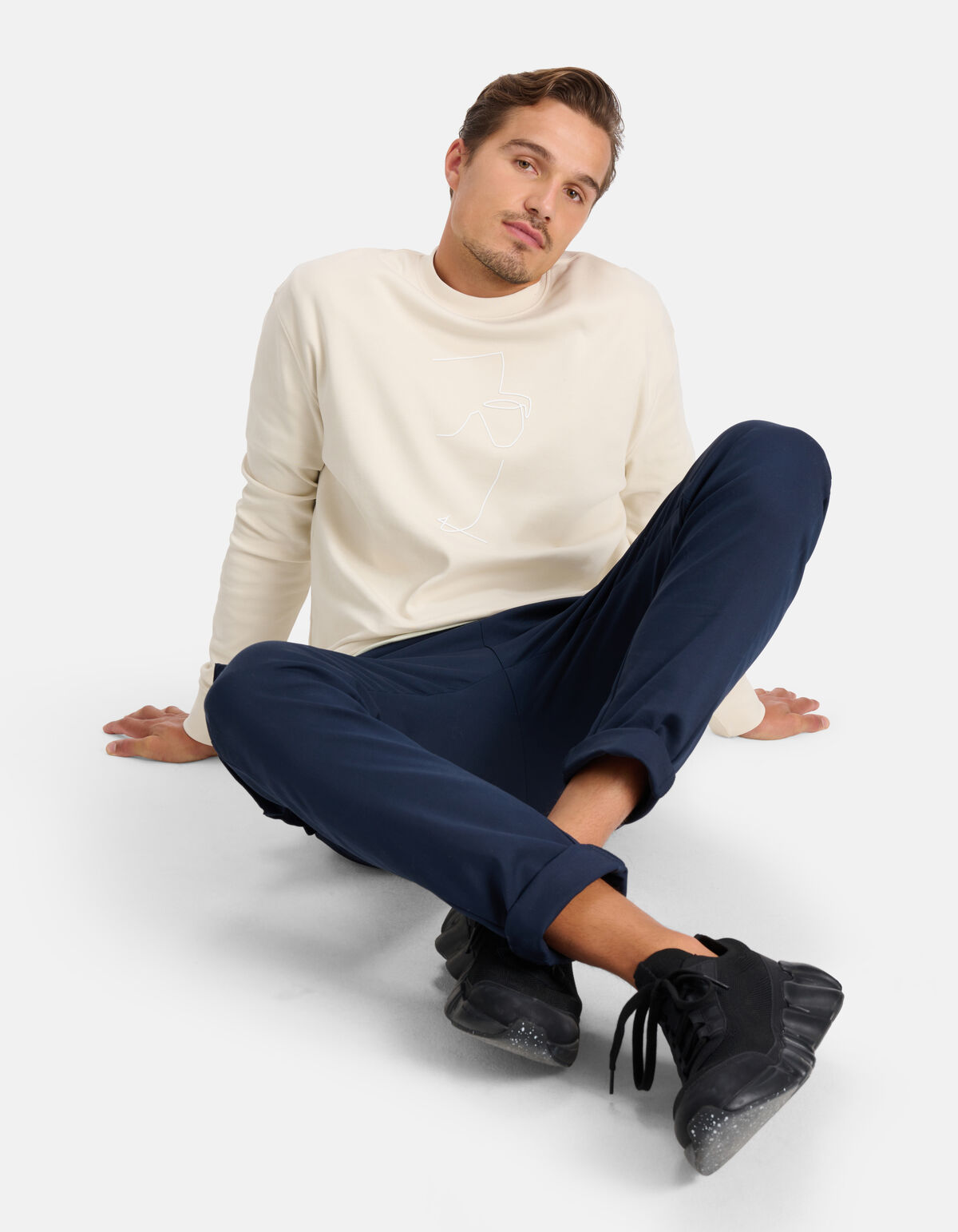 Pullover mit Rundhalsausschnitt Off White SHOEBY MEN