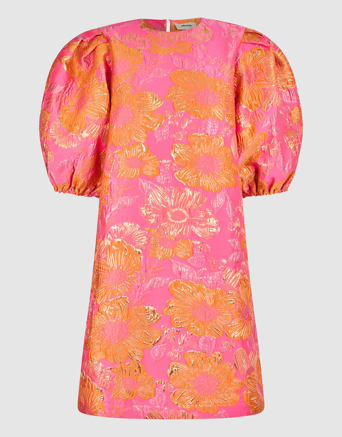 Jacquard-Blumen-Minikleid Rosa SHOEBY WOMEN