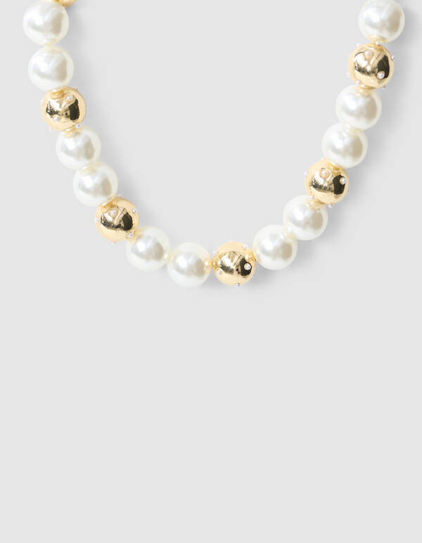 Mix Perlenkette Gold SHOEBY ACCESSOIRES