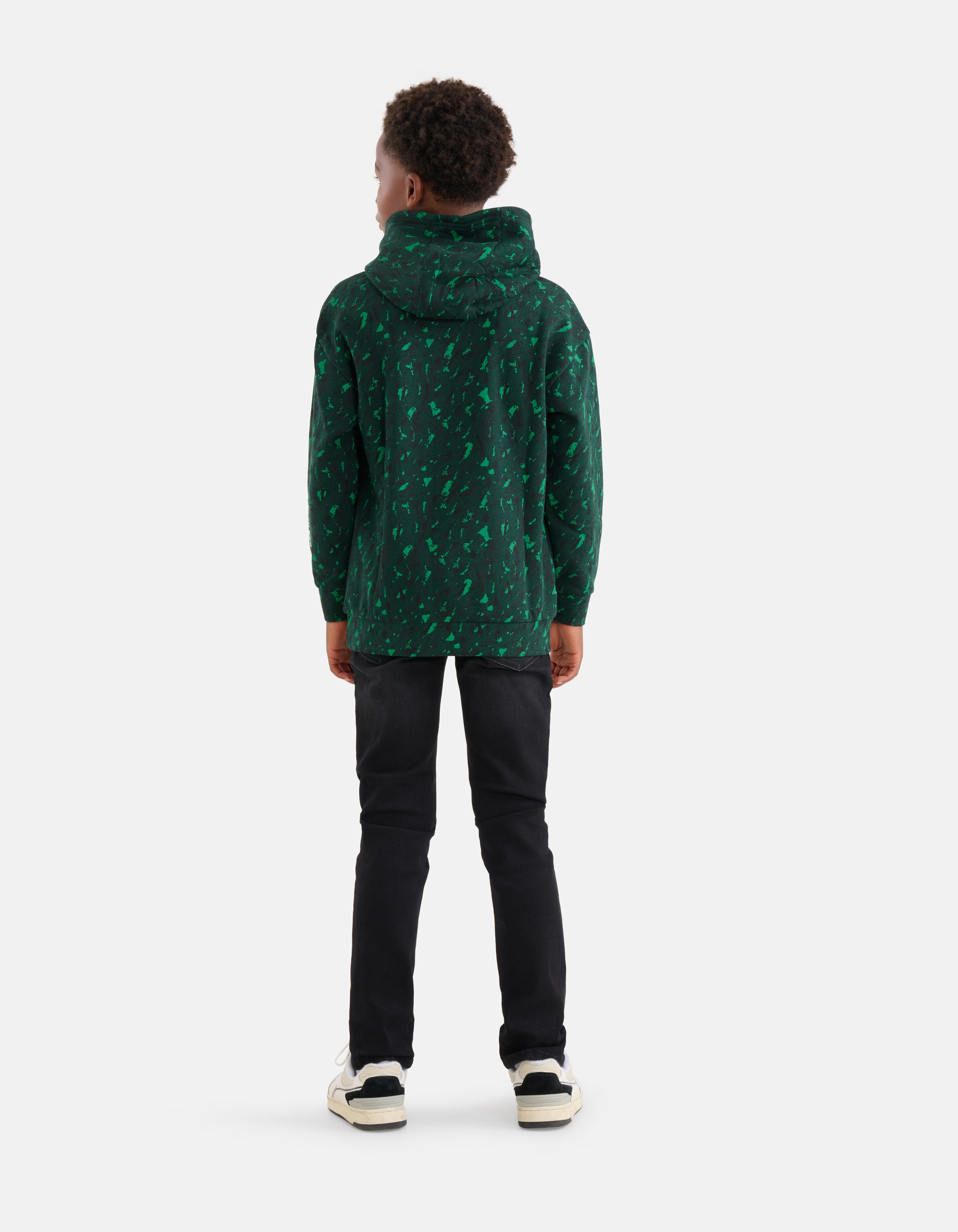 Bedruckter Hoodie Dunkelgrün SHOEBY BOYS