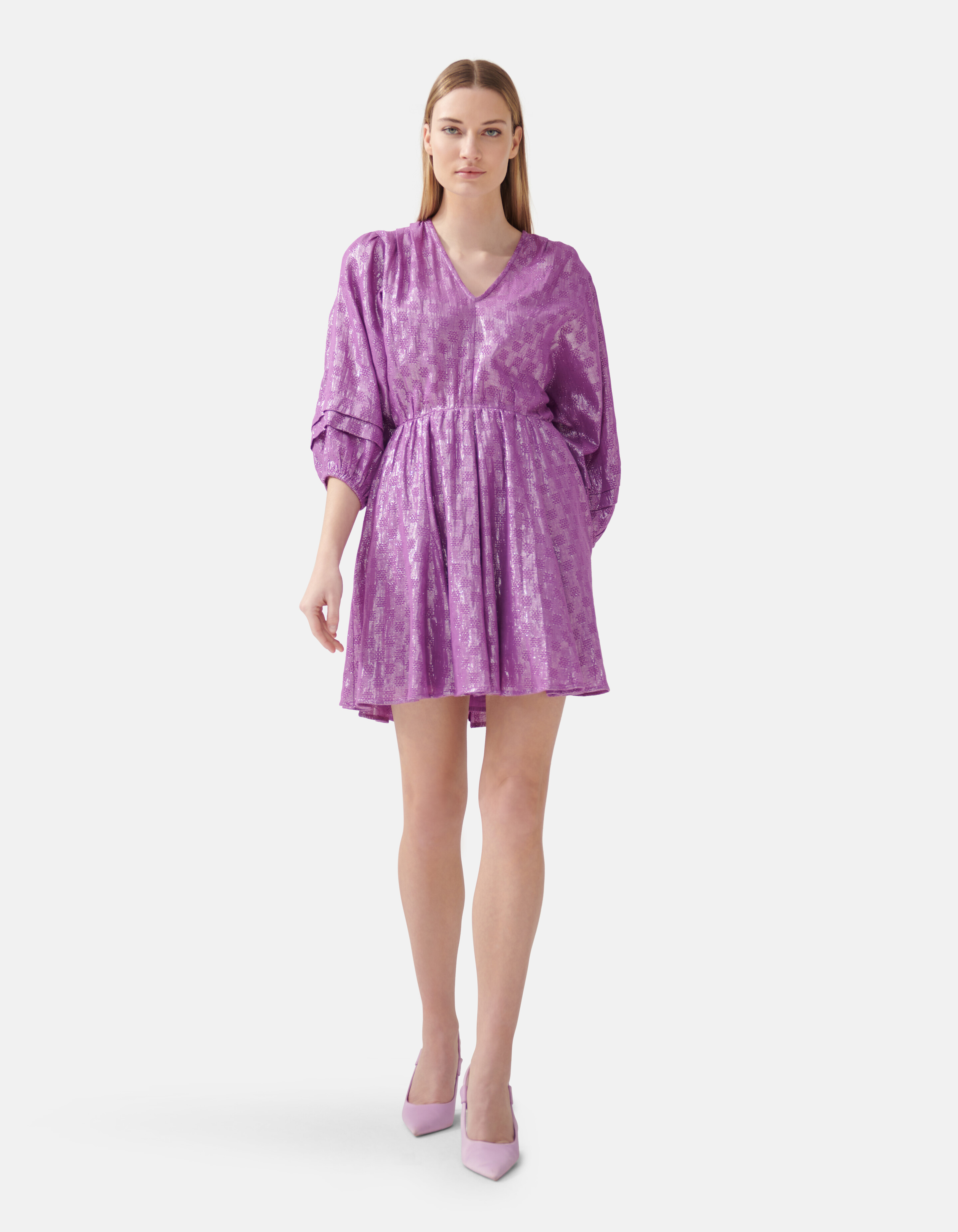 Voile Kleid Lila von Fred SHOEBY WOMEN