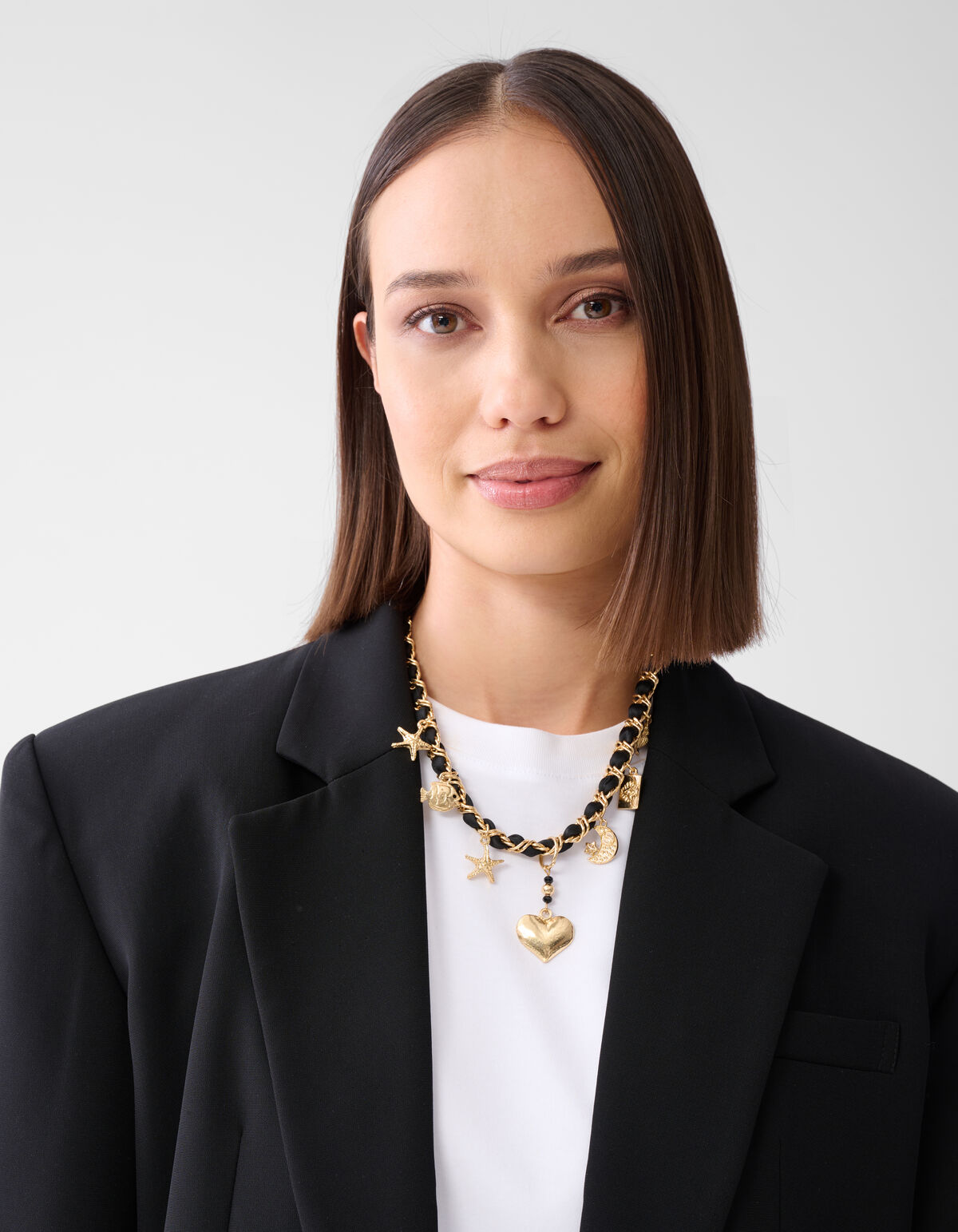 Charme Halskette Schwarz SHOEBY ACCESSOIRES