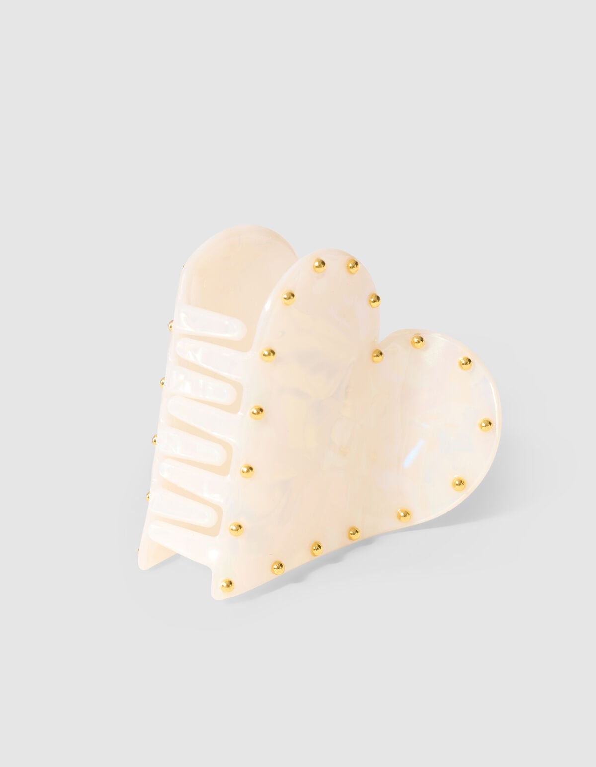 Studded Haarspange Offwhite SHOEBY ACCESSOIRES