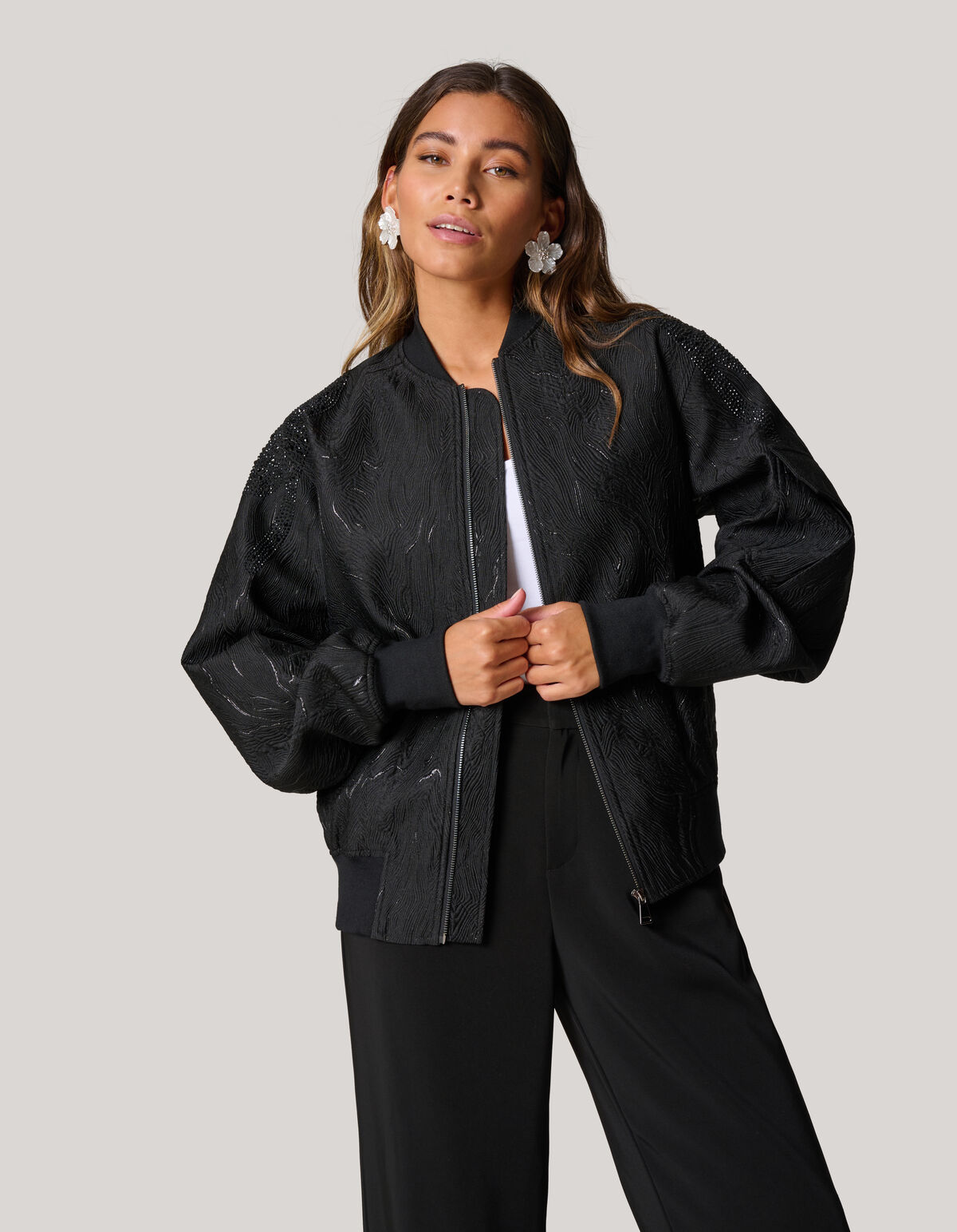 Versch&ouml;nerter Bomber Zwart SHOEBY WOMEN