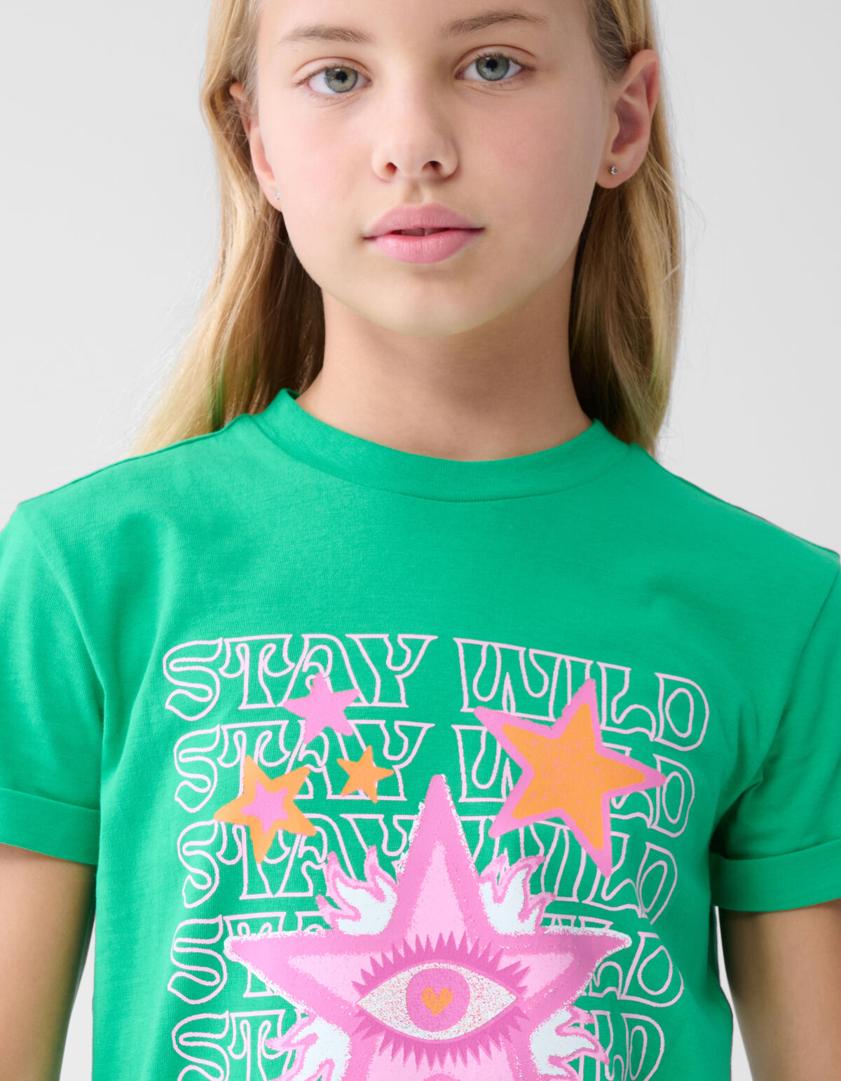 Kunstwerk T-shirt Grün SHOEBY GIRLS