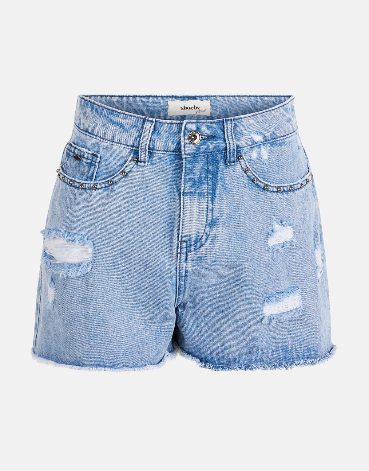 Destroyed Denim Short Blau SHOEBY WOMEN