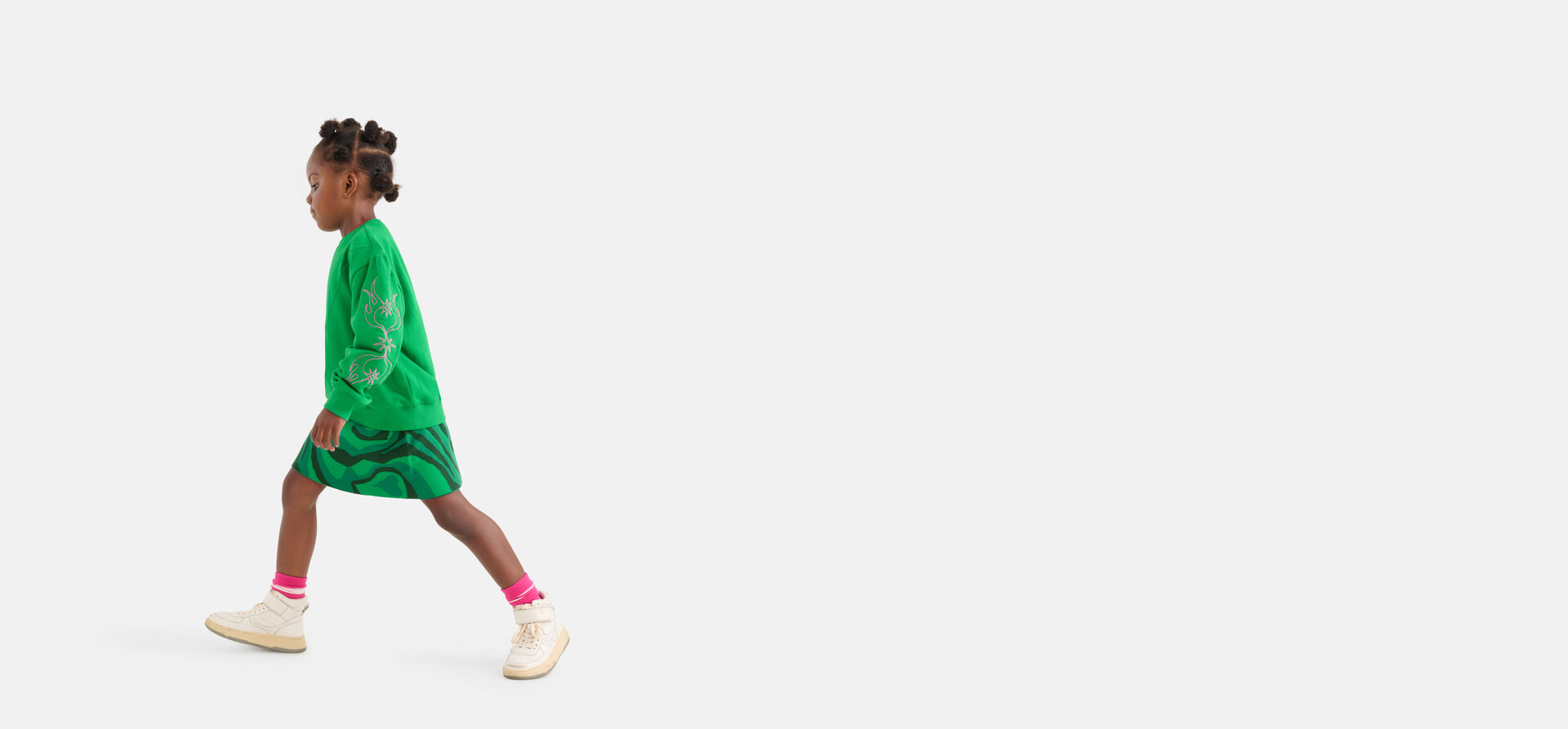 Pullover mit Stickerei Grün SHOEBY GIRLS