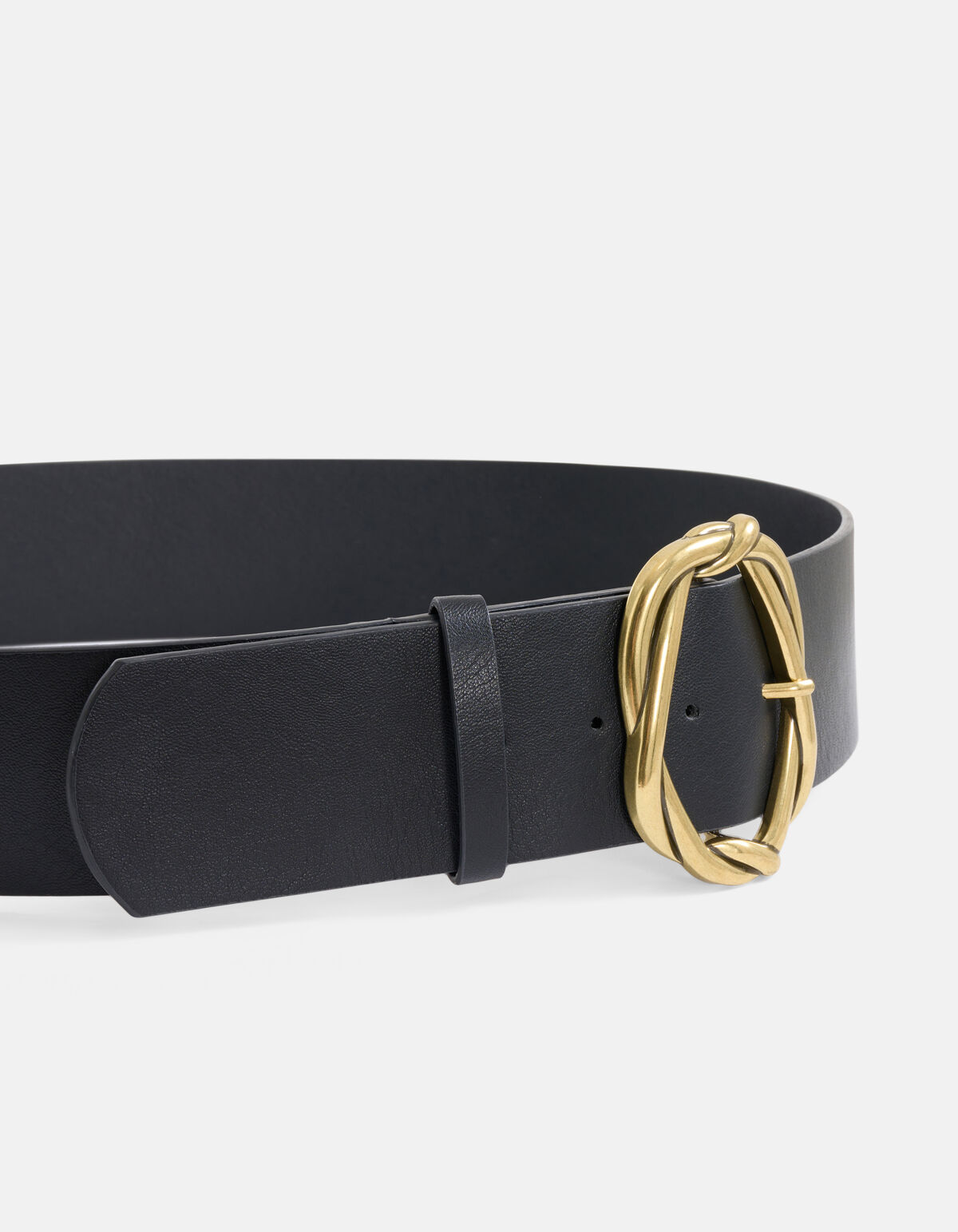 Gürtel mit geflochtener Schnalle Schwarz SHOEBY ACCESSOIRES