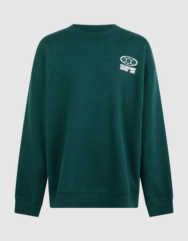 Oversized Fit Sweater Dunkelgr&uuml;n SHOEBY BOYS