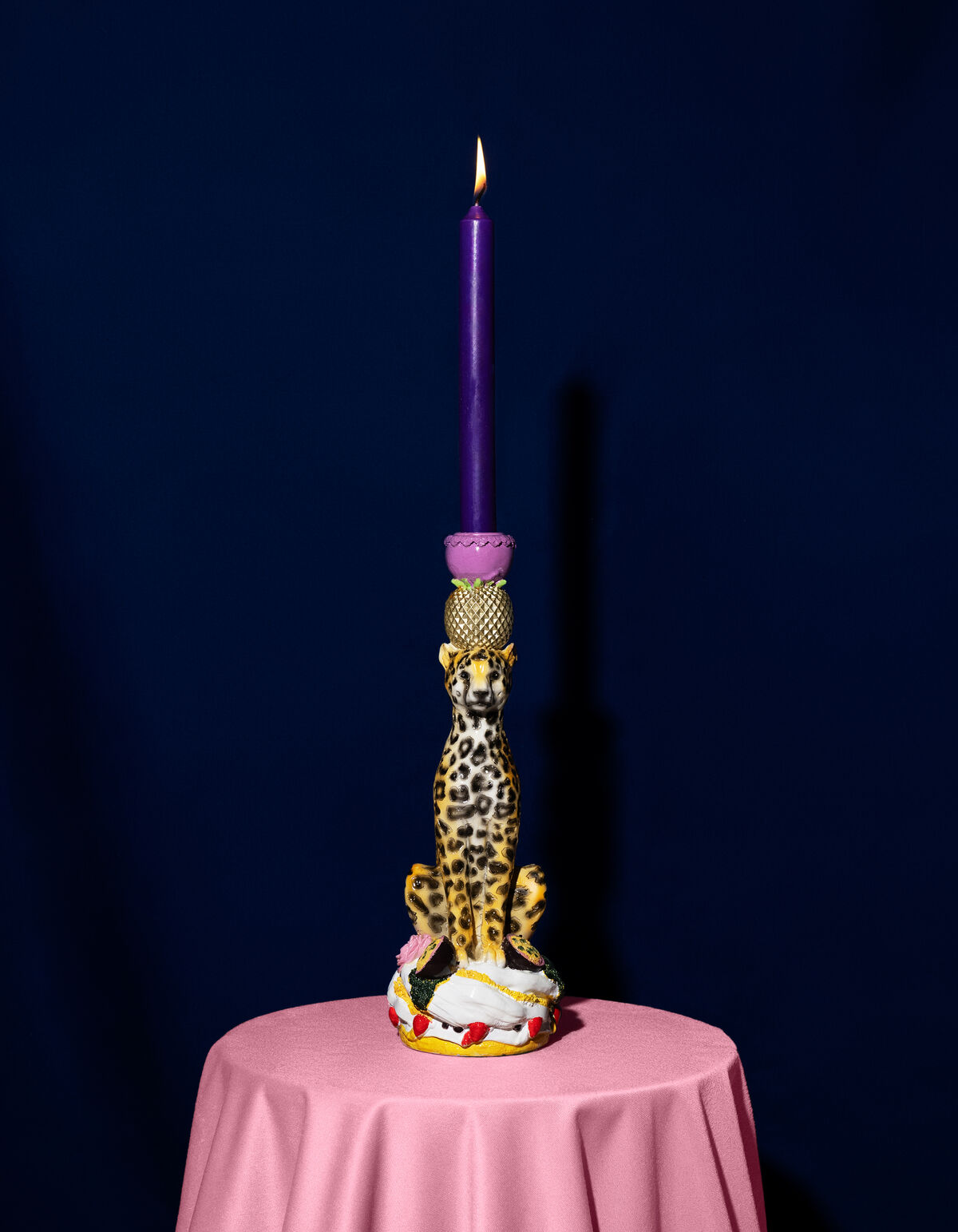 Leopard Kerzenleuchter Rosa von Fred SHOEBY ACCESSOIRES