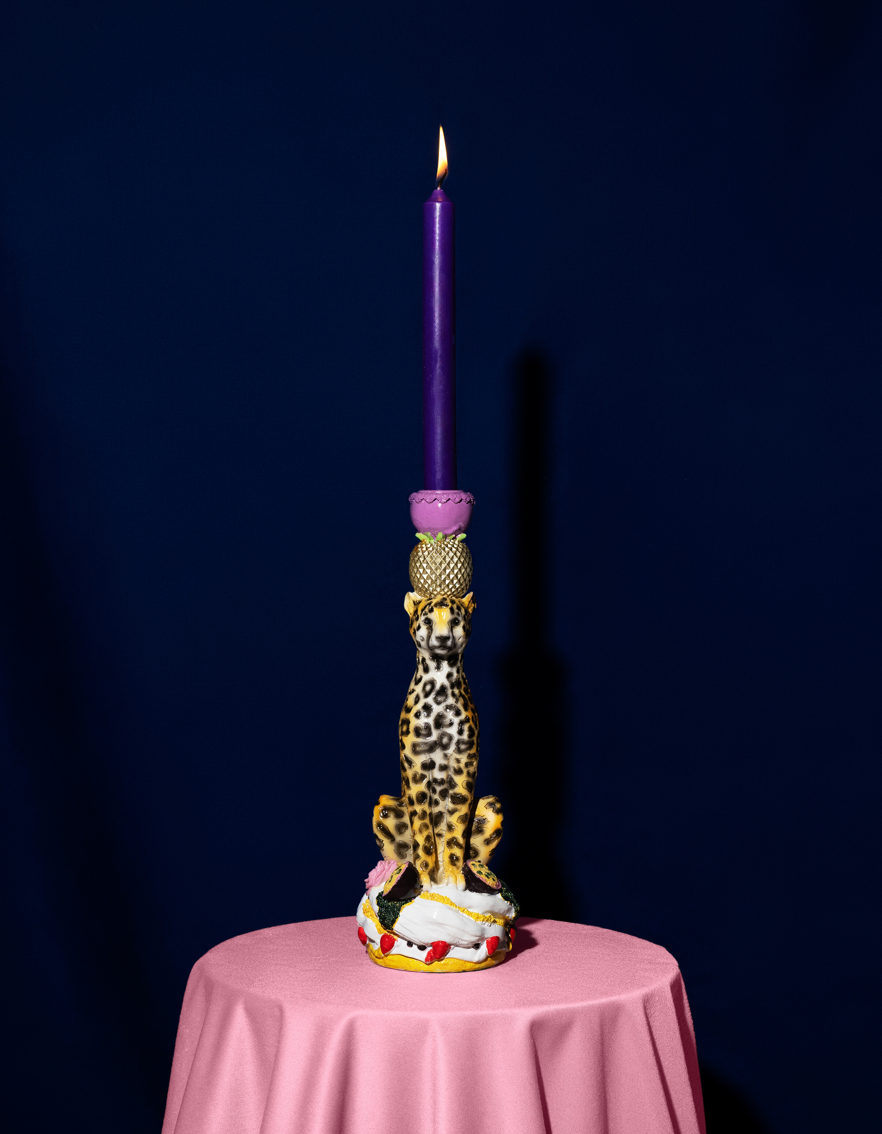 Leopard Kerzenleuchter Rosa von Fred SHOEBY ACCESSOIRES