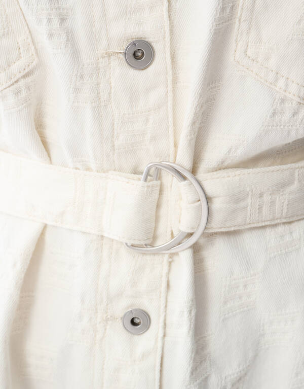 Struktur Jumpsuit Offbeat Weiß SHOEBY WOMEN