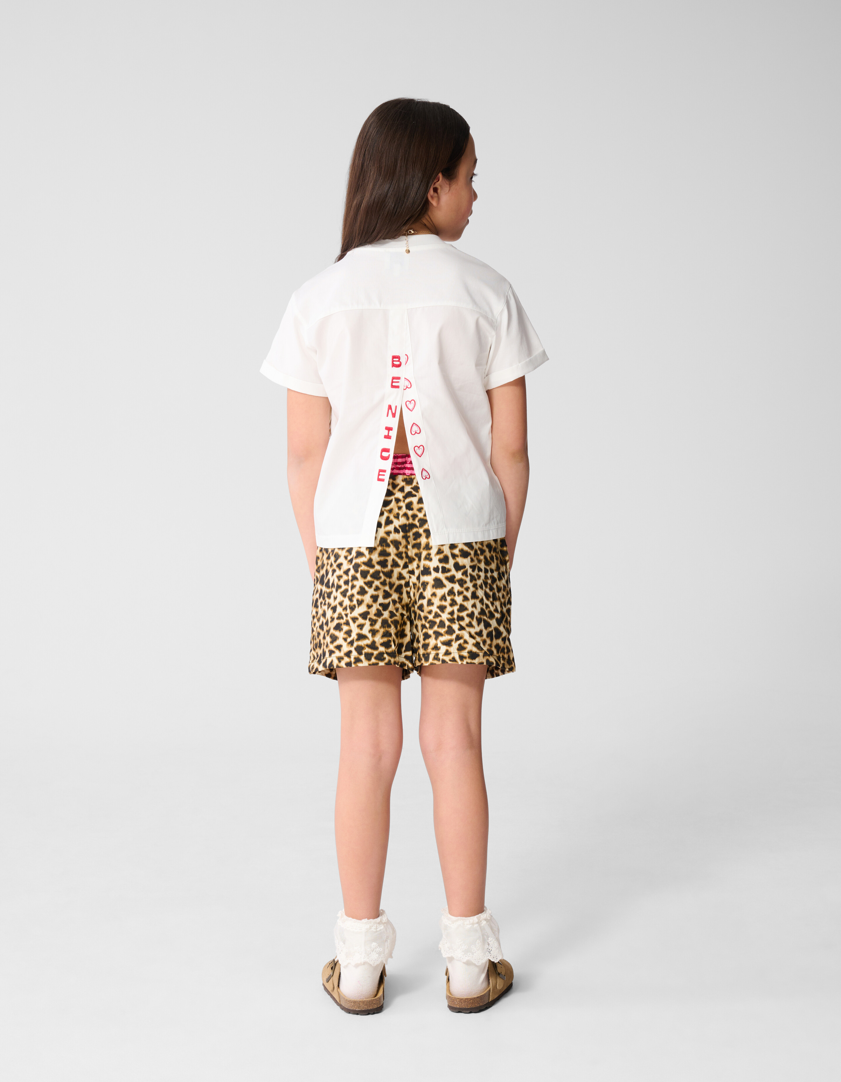 Mix Leopard Shorts Hellbraun SHOEBY GIRLS