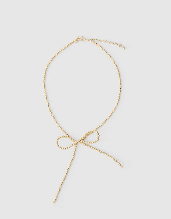 Perlen-Strickkette Gold SHOEBY ACCESSOIRES
