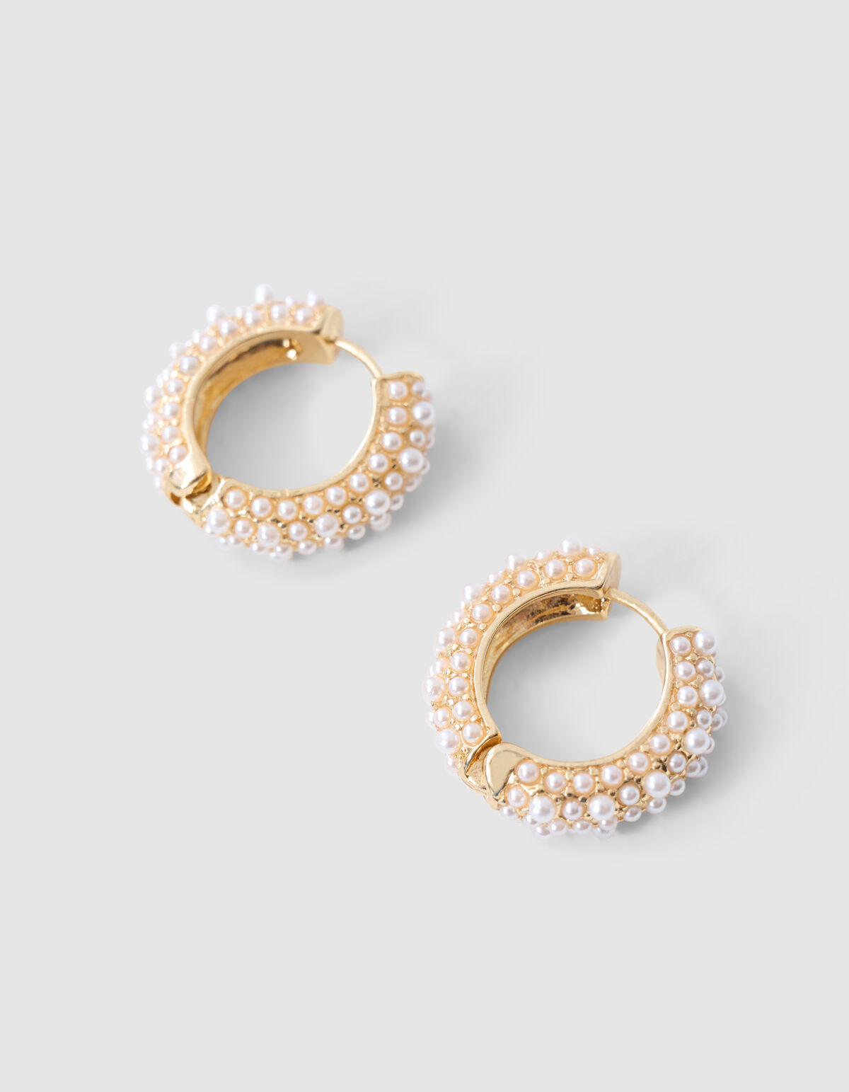 Parel Hoops Ohrringe Gold SHOEBY ACCESSOIRES