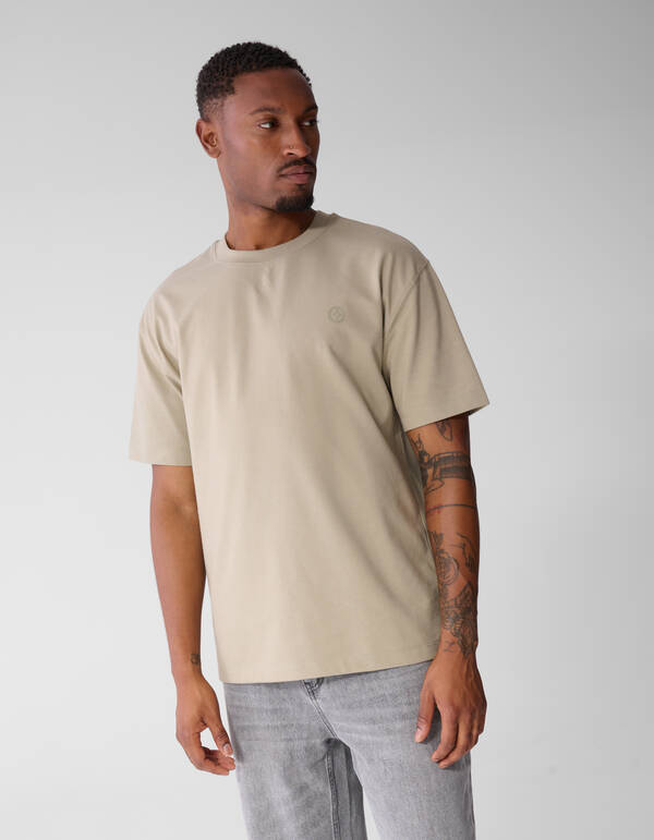 Twill-Grafik-T-Shirt Hellgr&uuml;n SHOEBY MEN