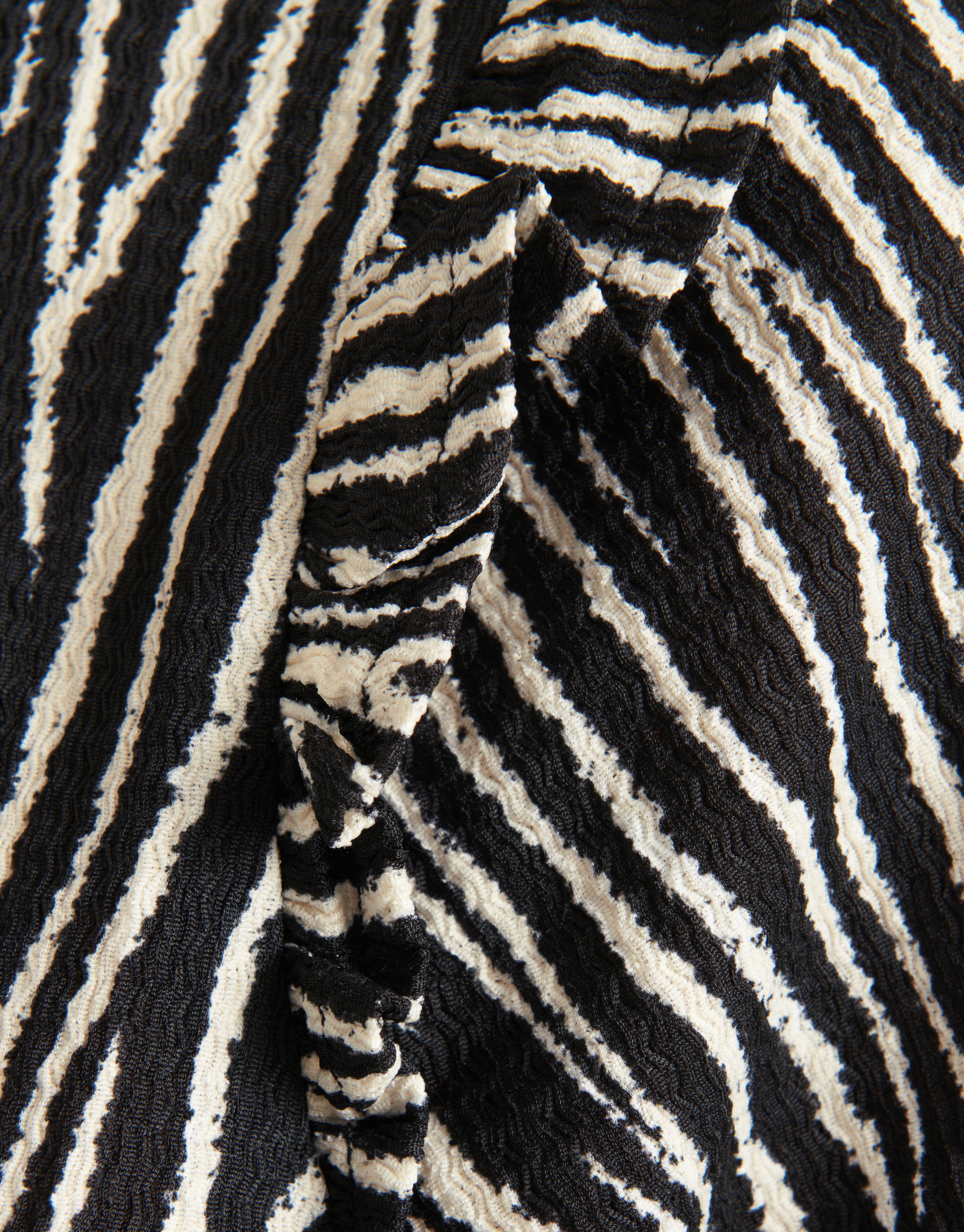 Zebra Crinkle Top Schwarz SHOEBY WOMEN