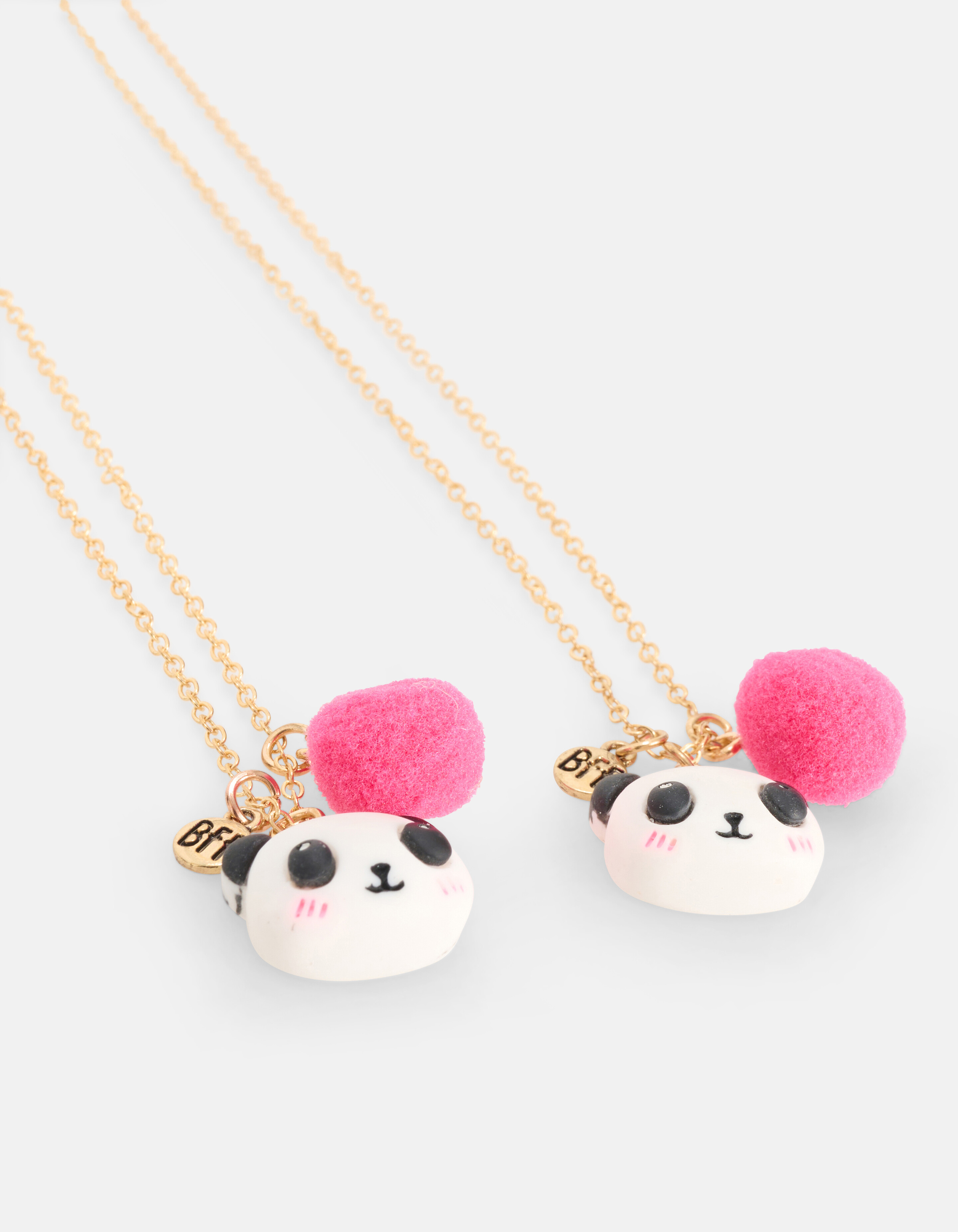 BFF Panda Halsketten-Set Schwarz/Weiß SHOEBY ACCESSOIRES