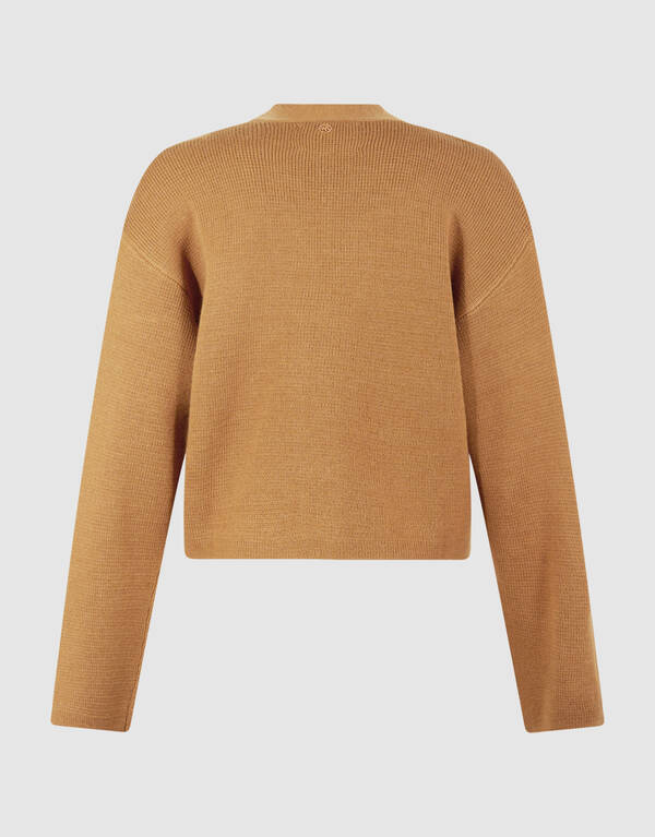 V-Ausschnitt-Strickjacke Camel By Lonneke SHOEBY WOMEN