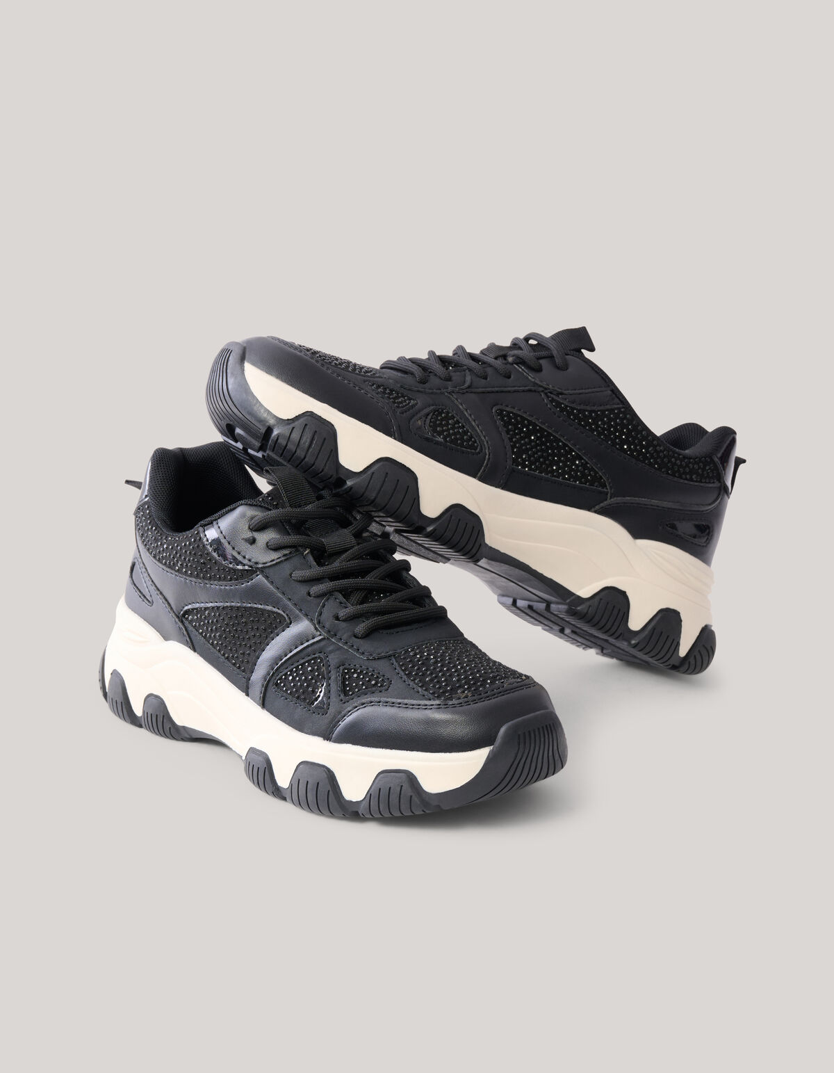 Strass-Sneaker Schwarz SCHOENEN SHOEBY