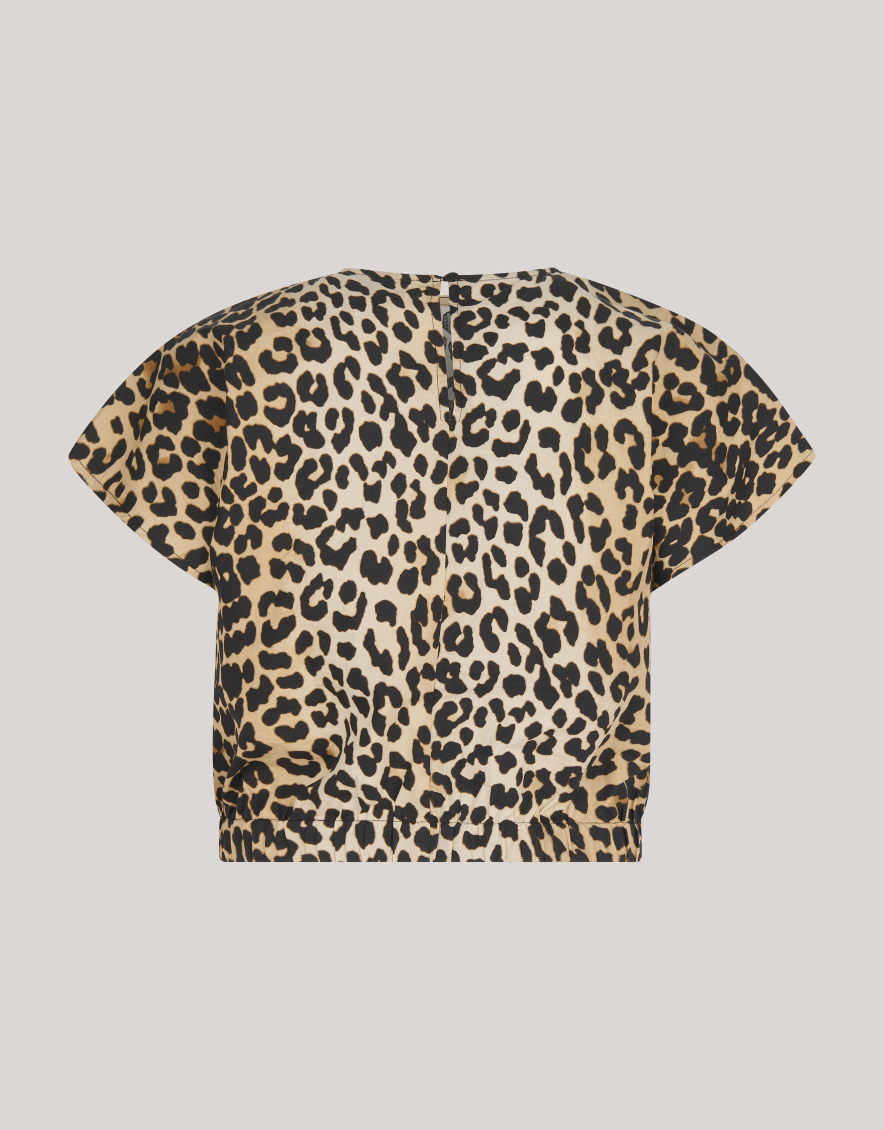 Leopard Popeline Cropped Top SHOEBY WOMEN