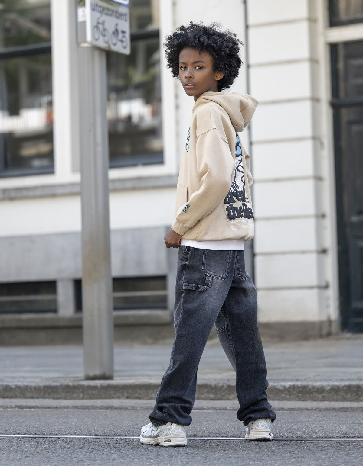 Straight Fit Jeans Dunkelgrau SHOEBY BOYS