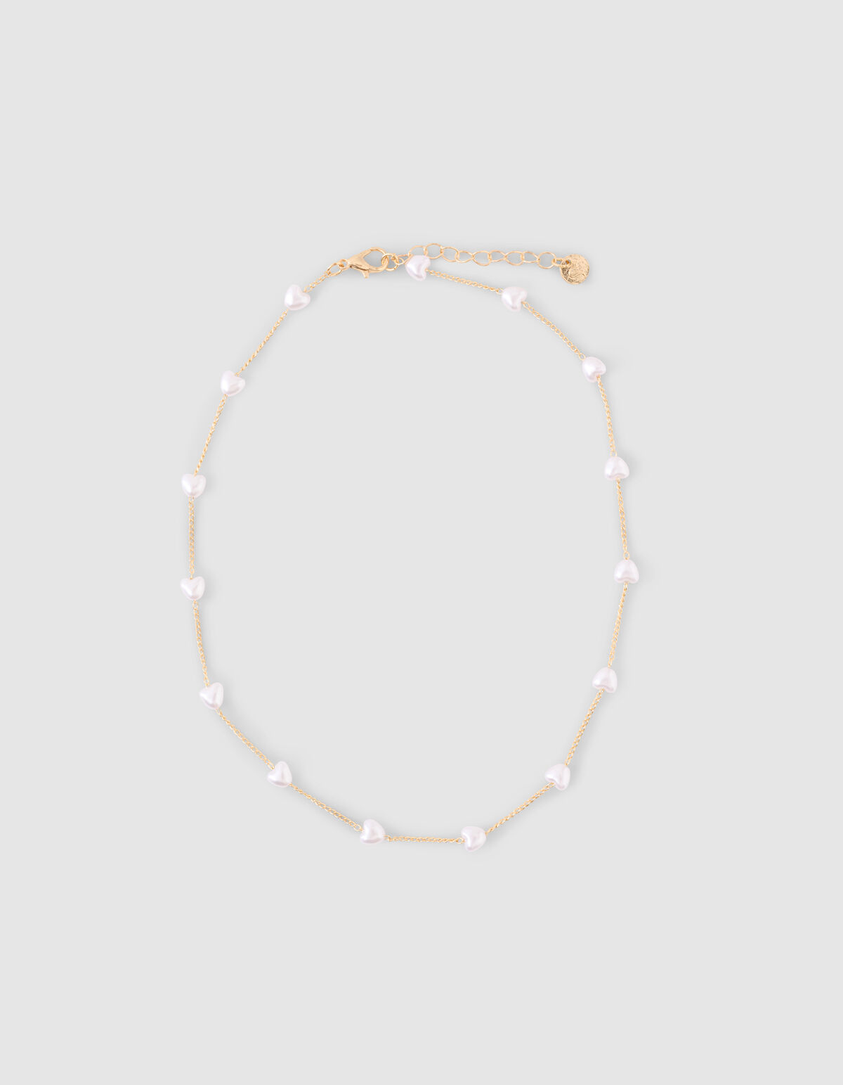 Halskette mit gepufftem Herzmotiv, Gold SHOEBY ACCESSOIRES