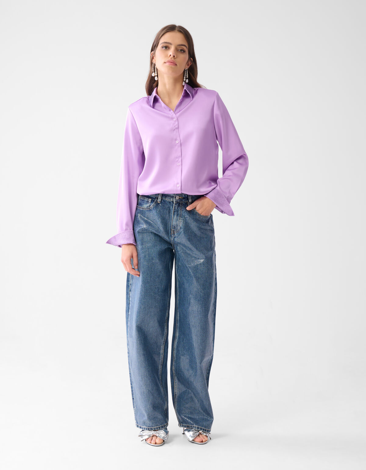 Foil Barrel Fit Jeans Mediumstone By Lizzy SHOEBY WOMEN